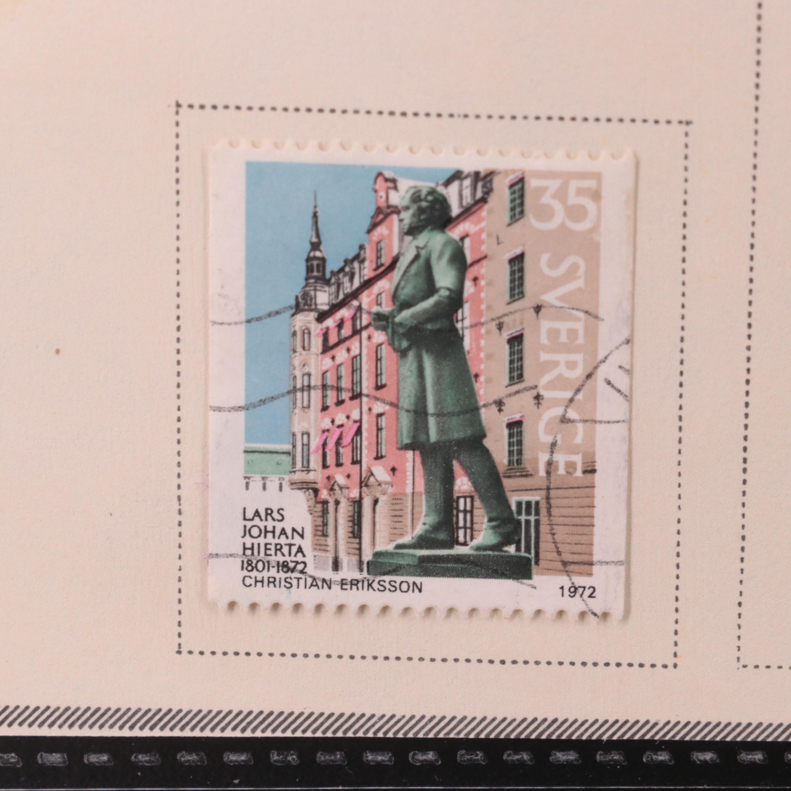 Postage Stamp Collection from Sweden