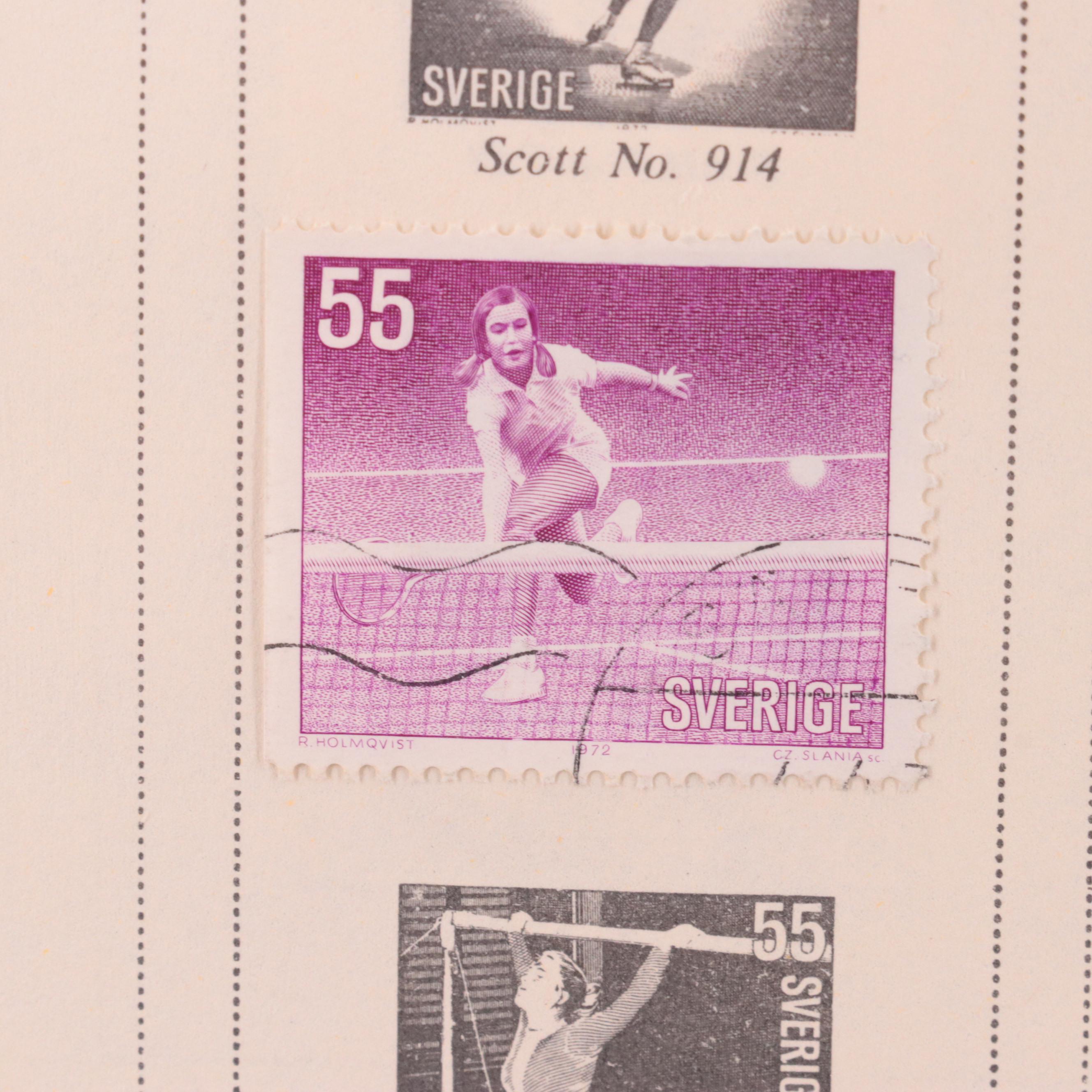 Postage Stamp Collection from Sweden
