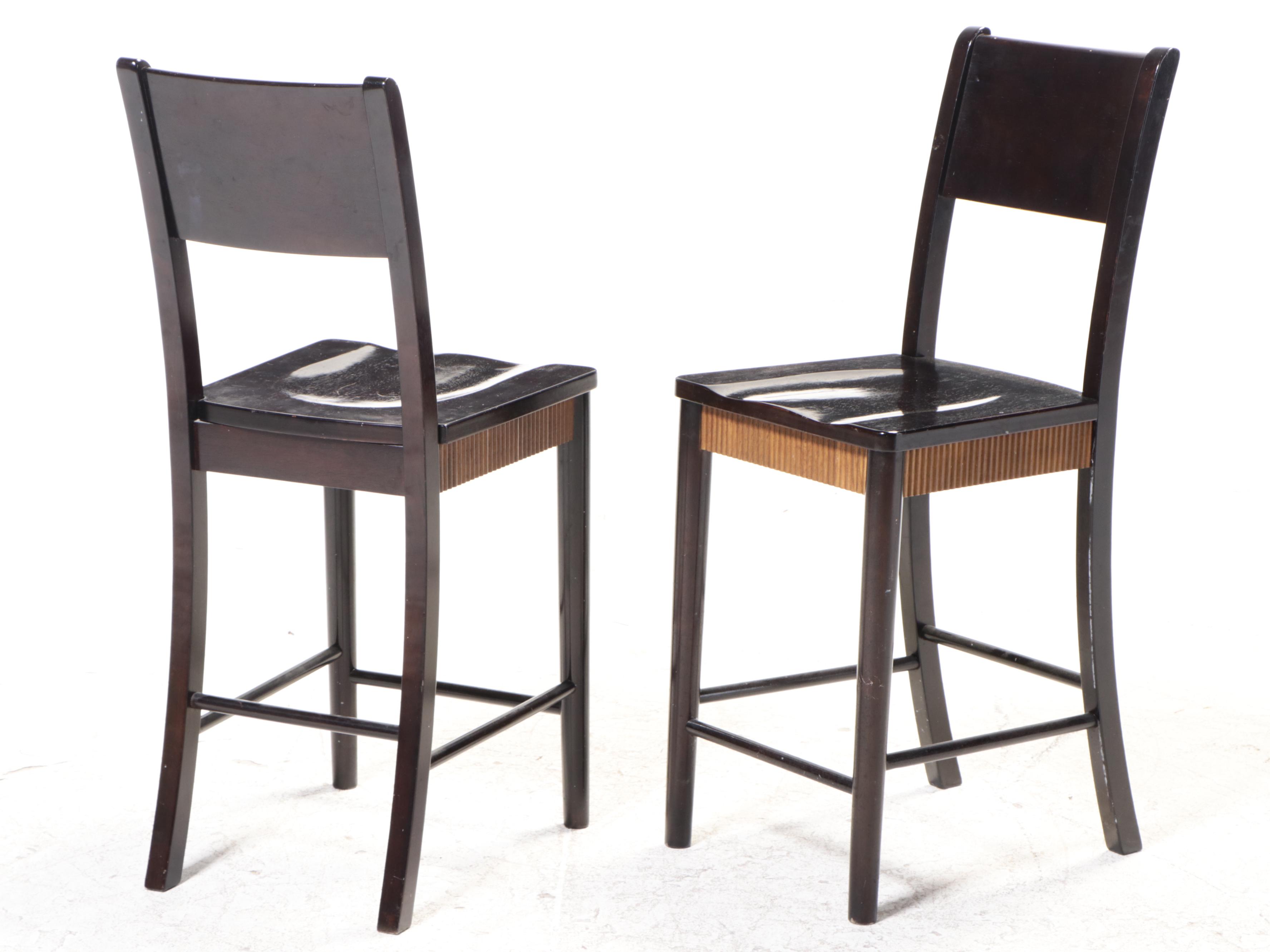 Three Pier 1 Imports Wooden Counter Stools