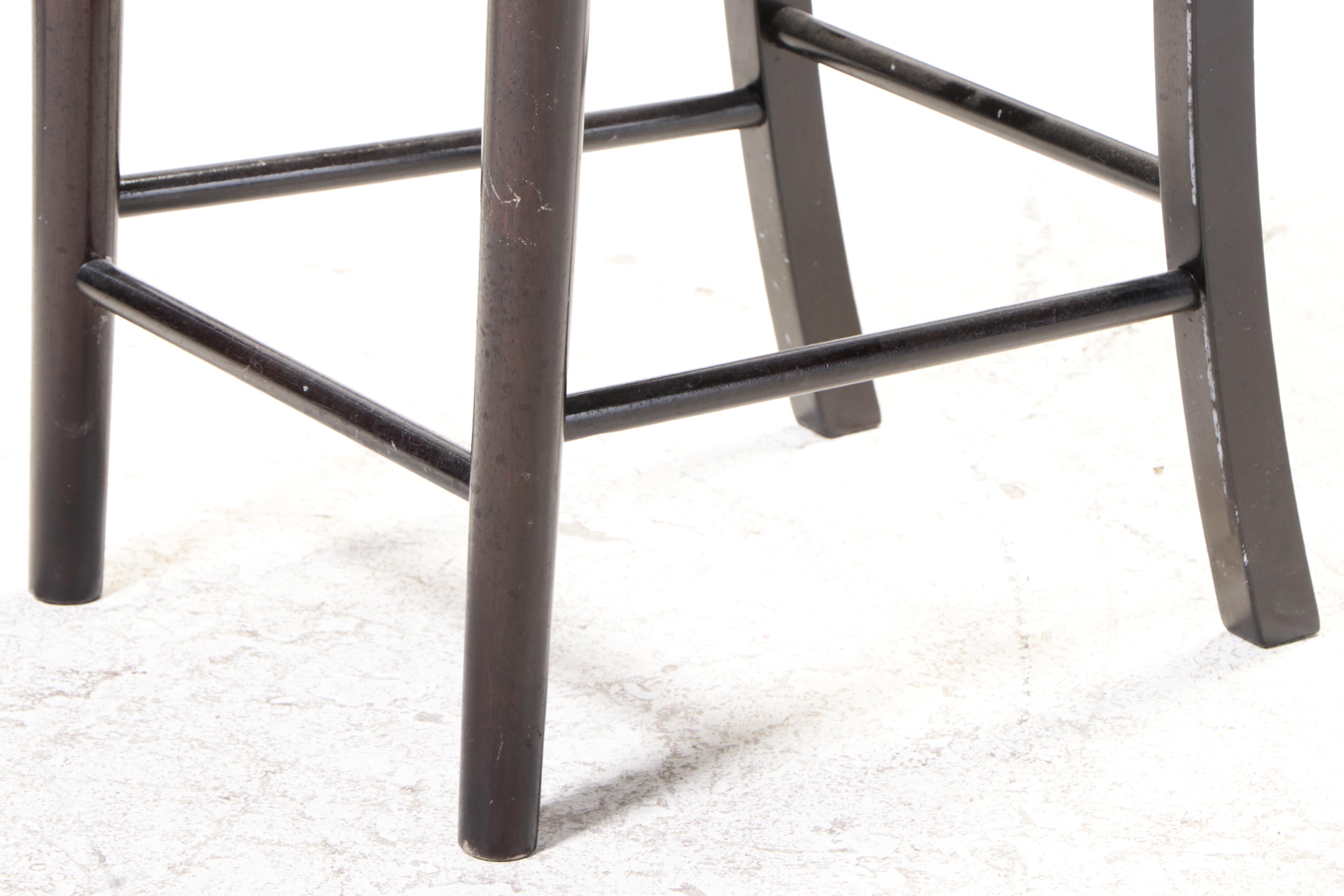 Three Pier 1 Imports Wooden Counter Stools