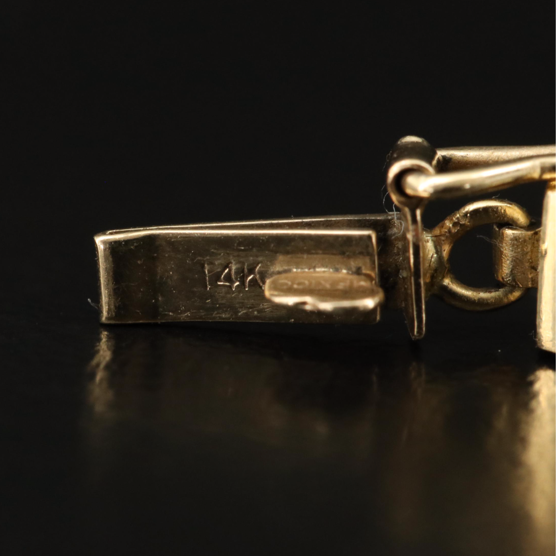 14K Sapphire, Ruby and Diamond Bracelet