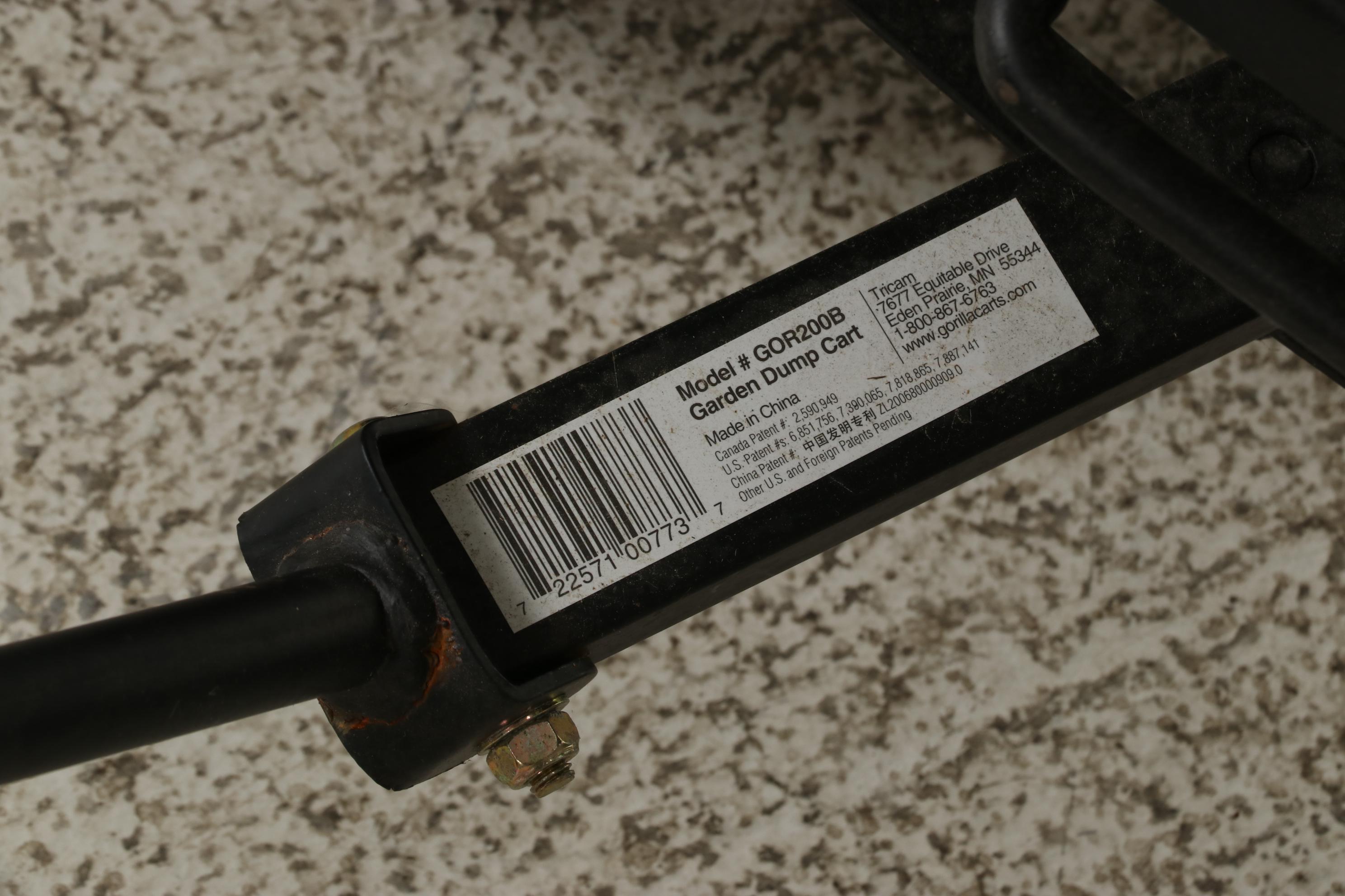 Gorilla Carts Garden Dump Cart With Toro Ultra Blower Vac and Extension Cord