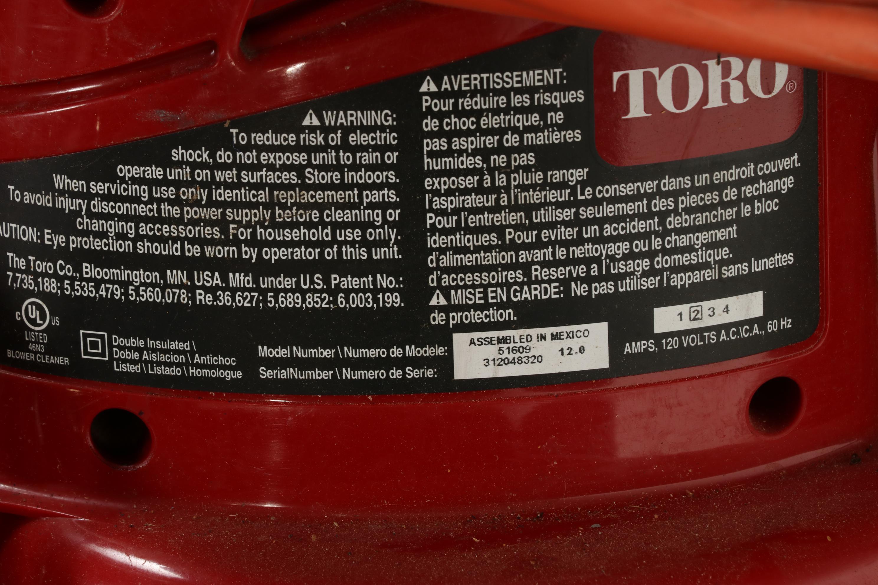 Gorilla Carts Garden Dump Cart With Toro Ultra Blower Vac and Extension Cord