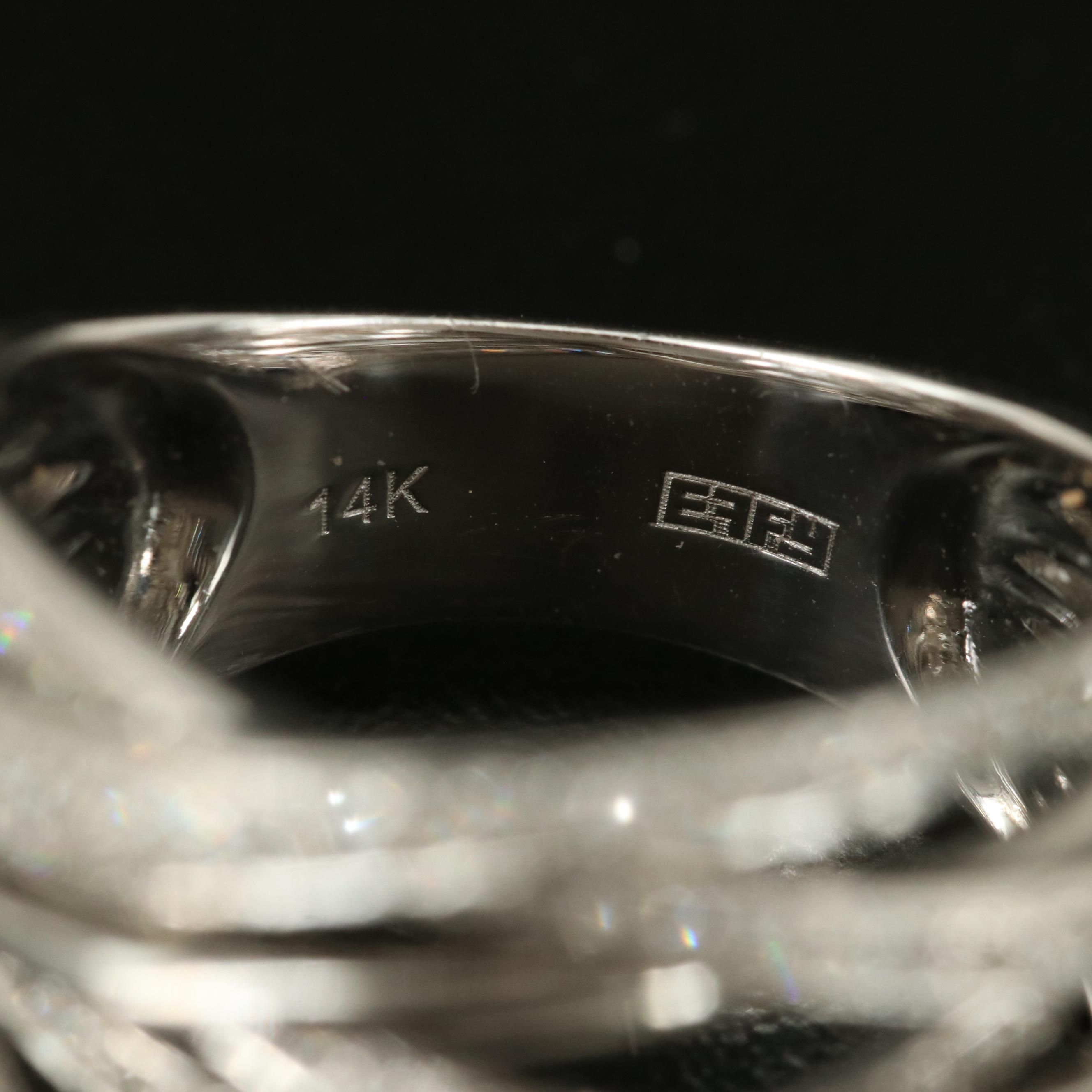 EFFY 14K 0.70 CTW Diamond Crossover Ring