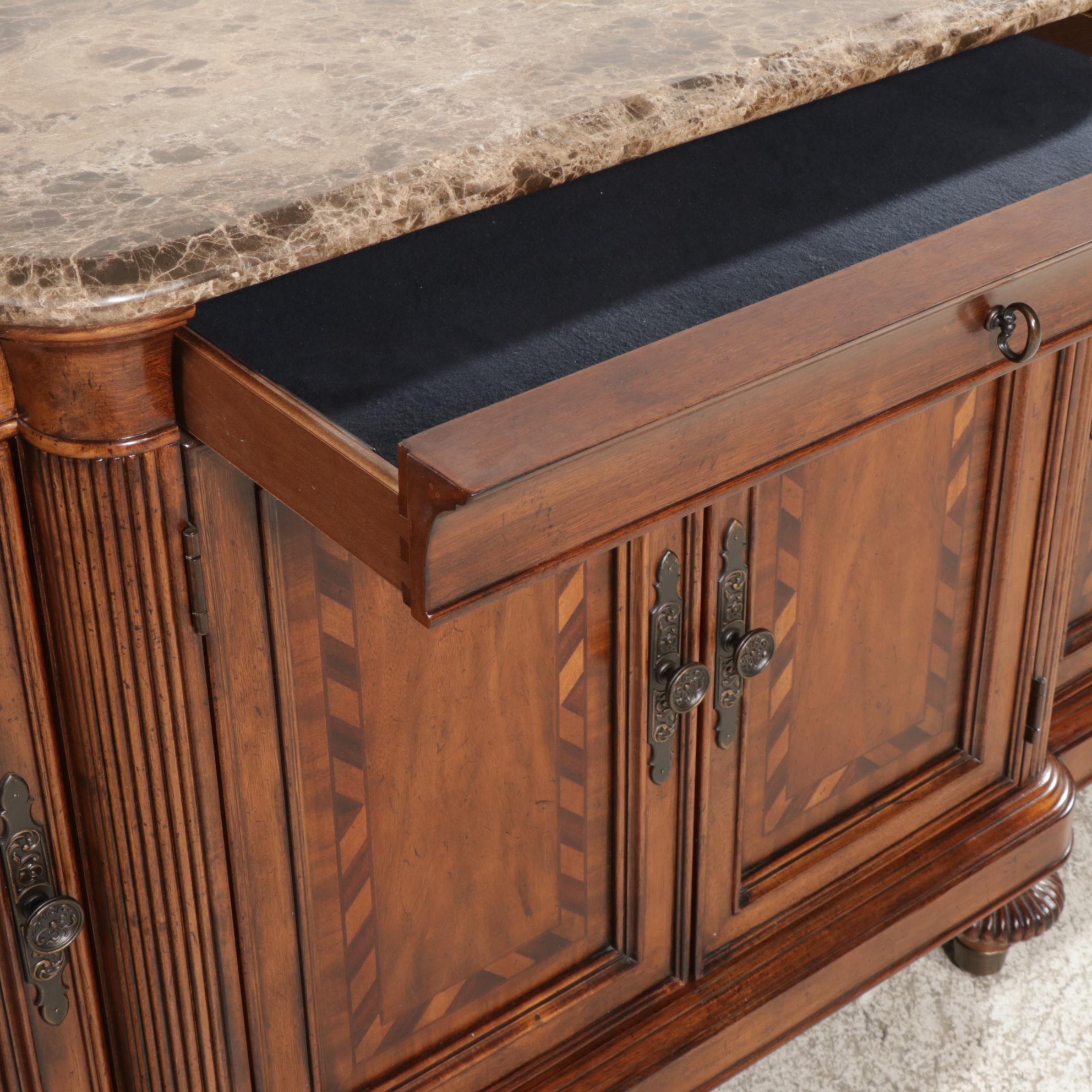 Ernest Hemingway Collection by Thomasville Marble and Hardwood Sideboard