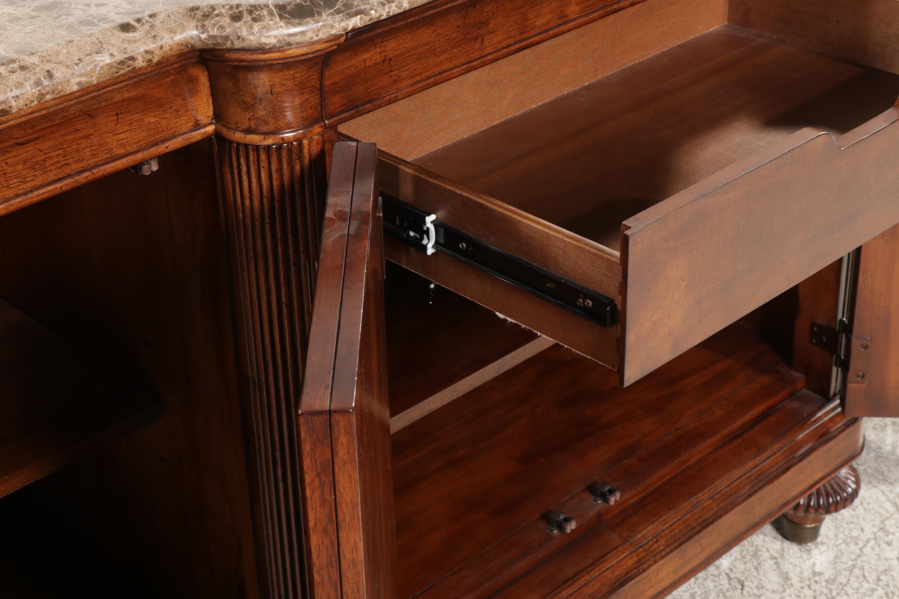 Ernest Hemingway Collection by Thomasville Marble and Hardwood Sideboard