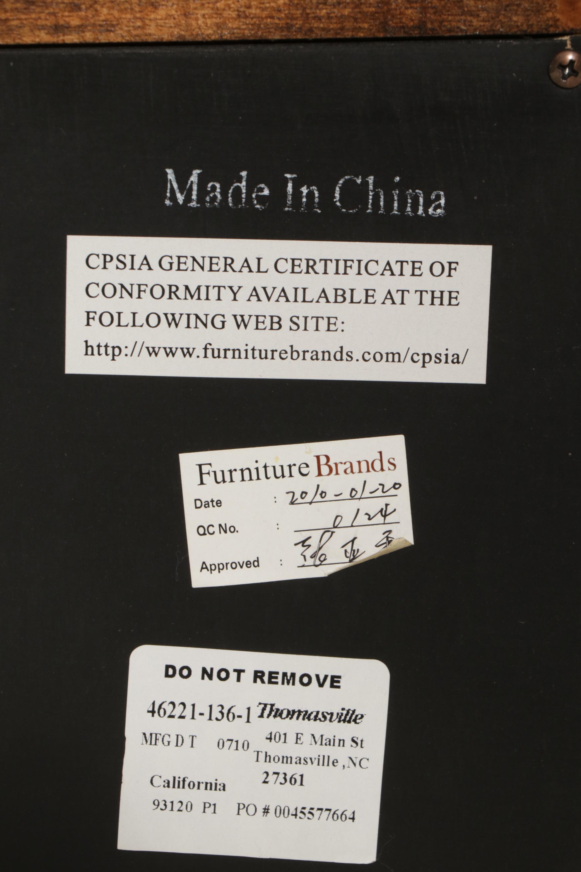 Ernest Hemingway Collection by Thomasville Marble and Hardwood Sideboard