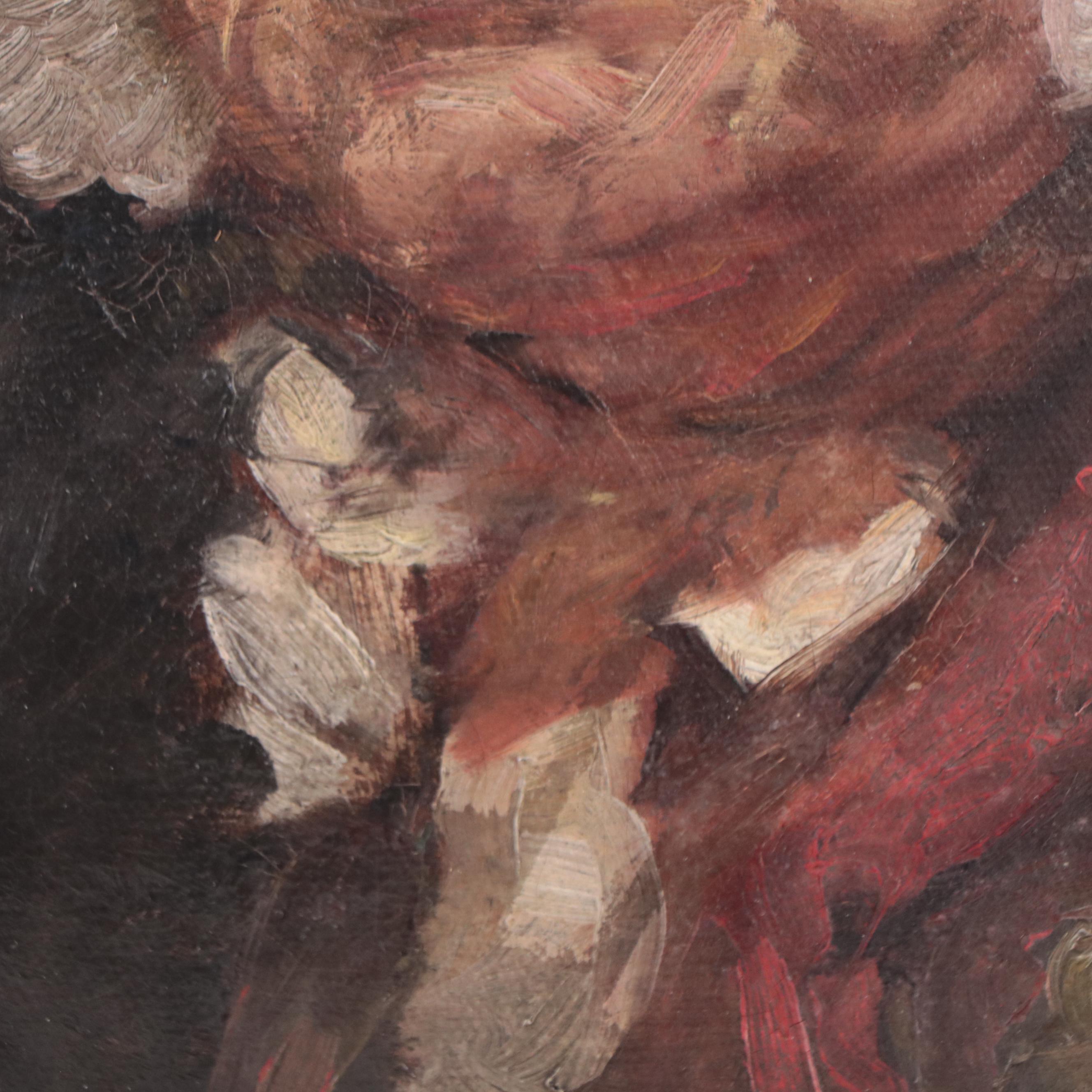 Oil Painting "Sairy Gamp," Circa 1900