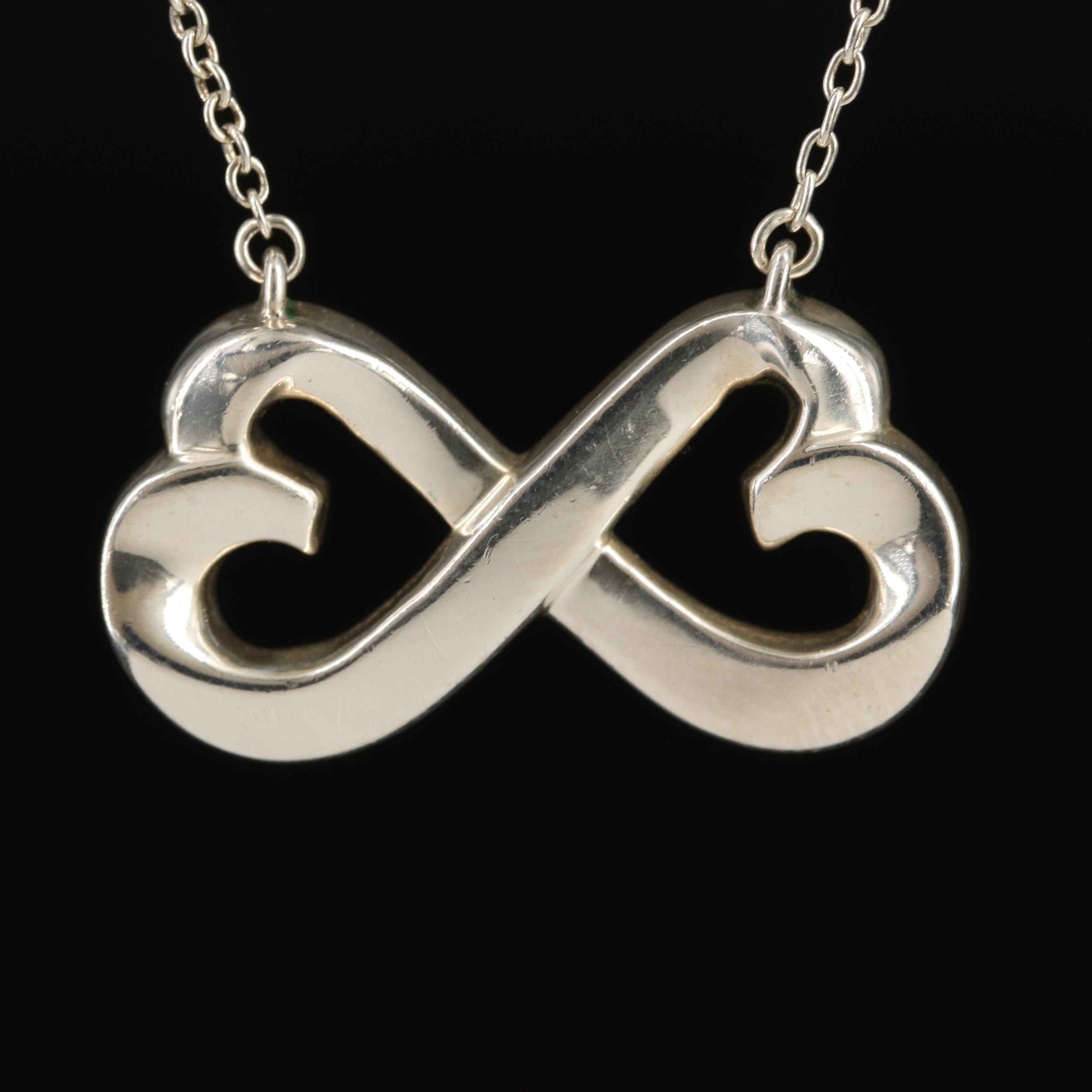 Paloma Picasso for Tiffany & Co. "Double Loving Heart" Sterling Necklace