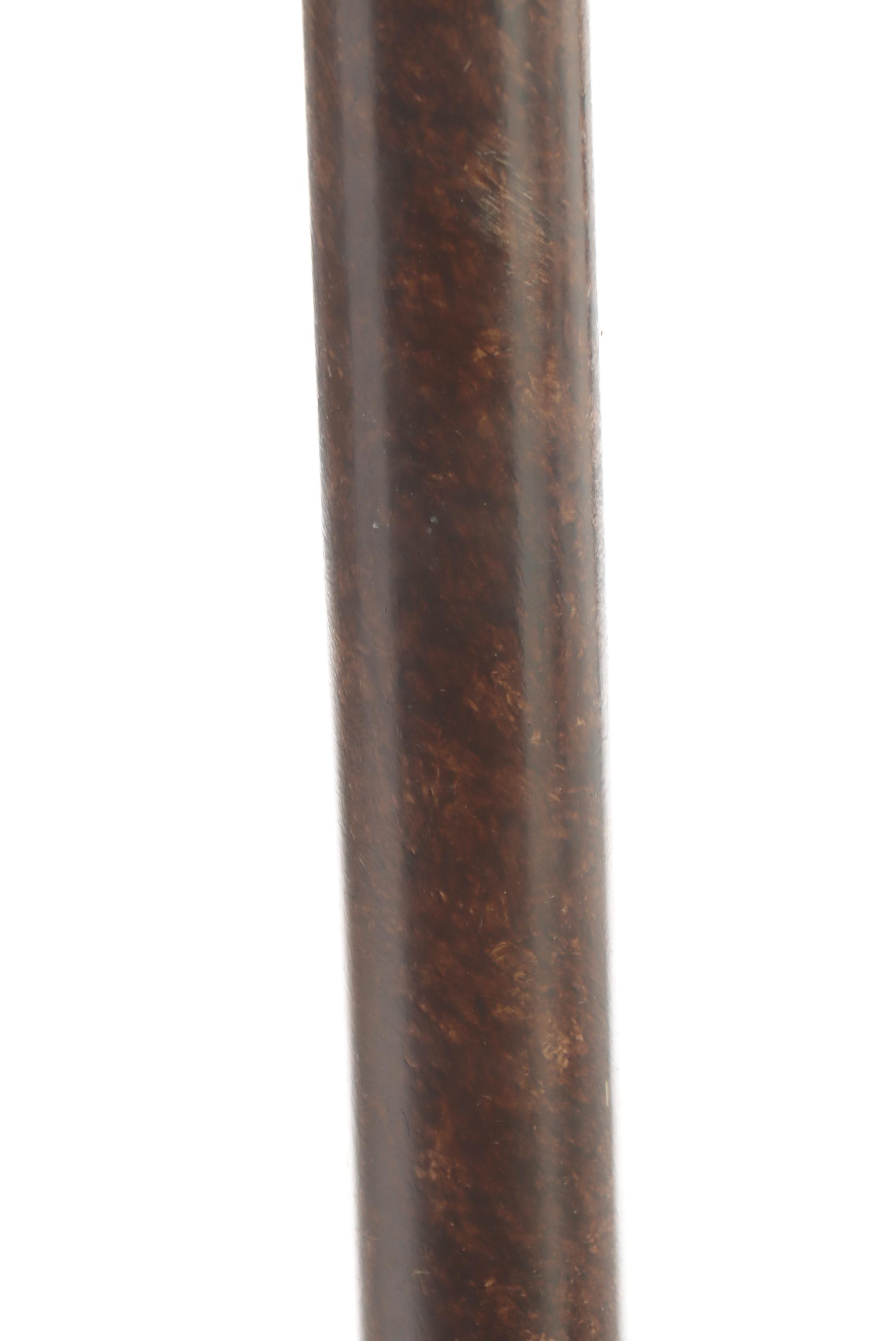 Patinated Metal and Molded Composite Swing-Arm Floor Lamp