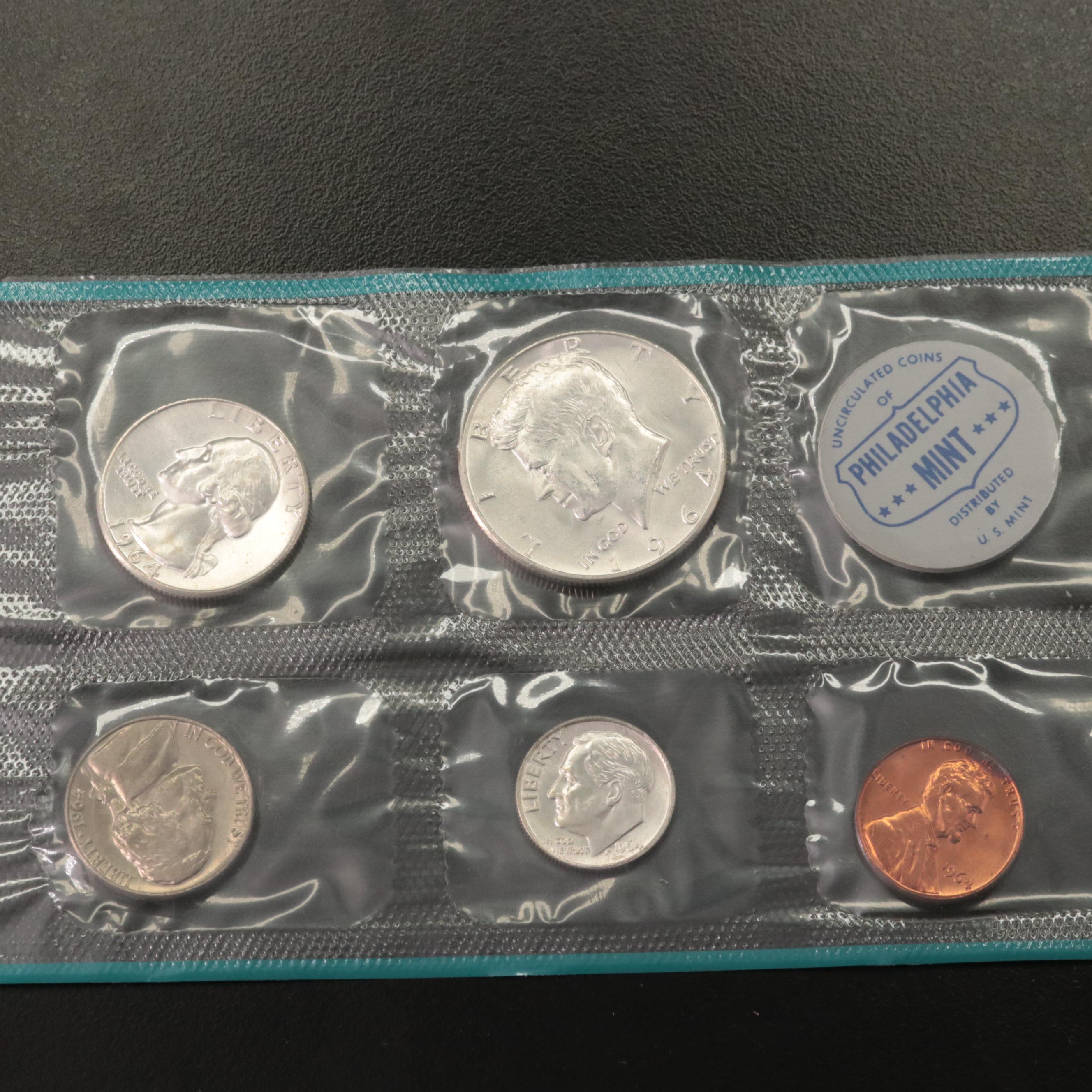 Eight Early U.S. Mint Sets