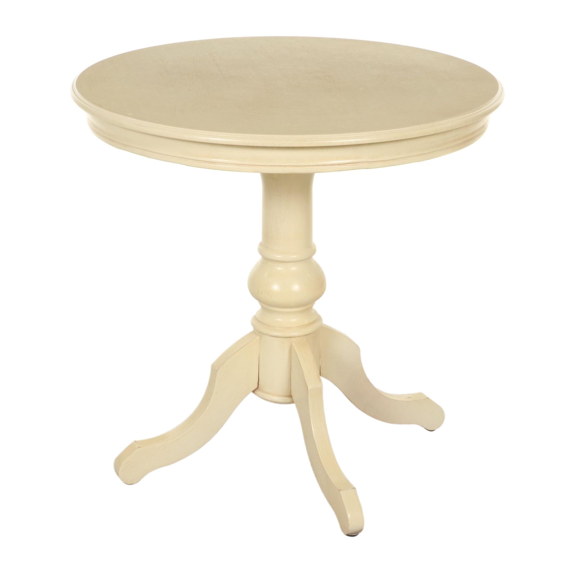 Arhaus Painted Wooden Pedestal Table