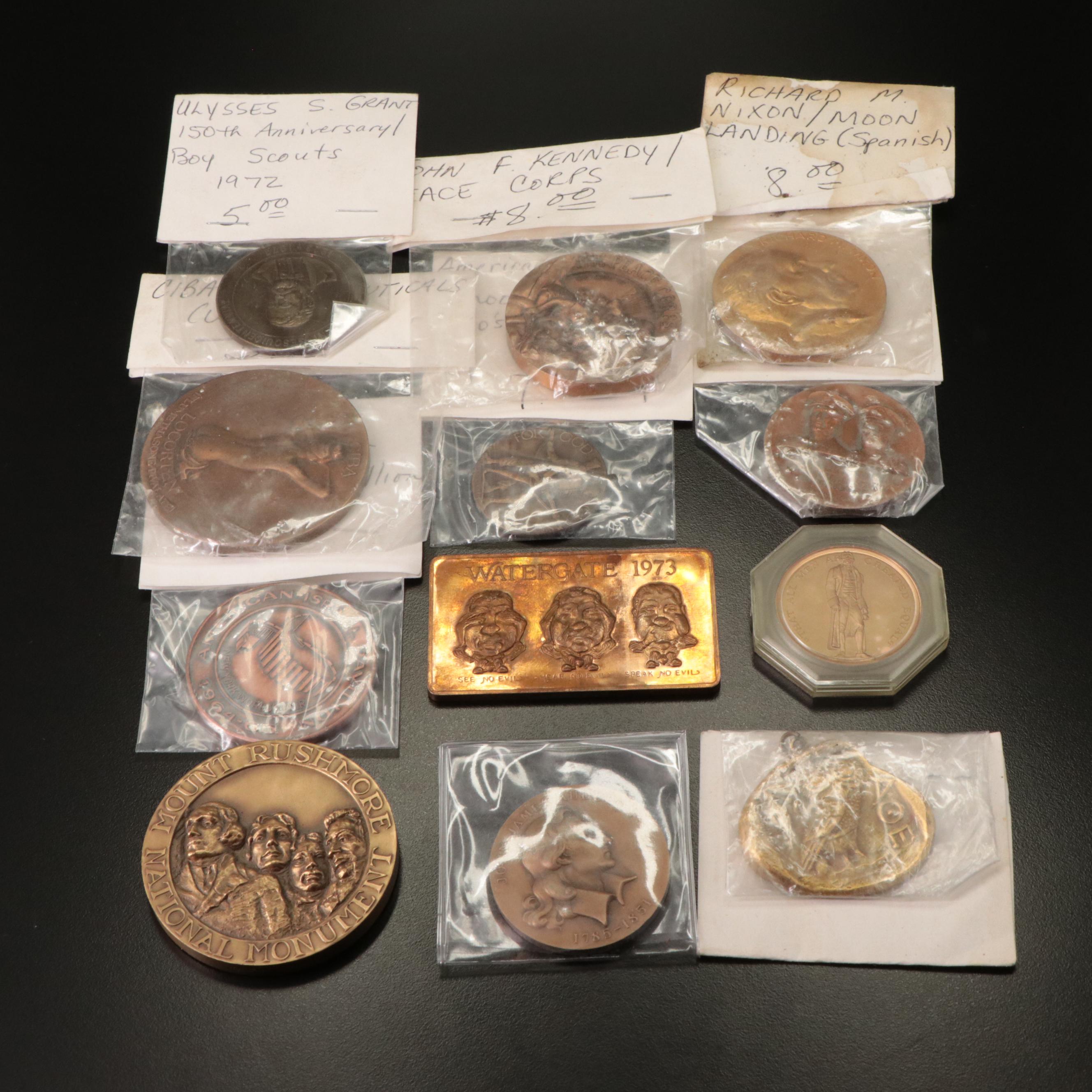 Collection of Twelve American Bronze Medals