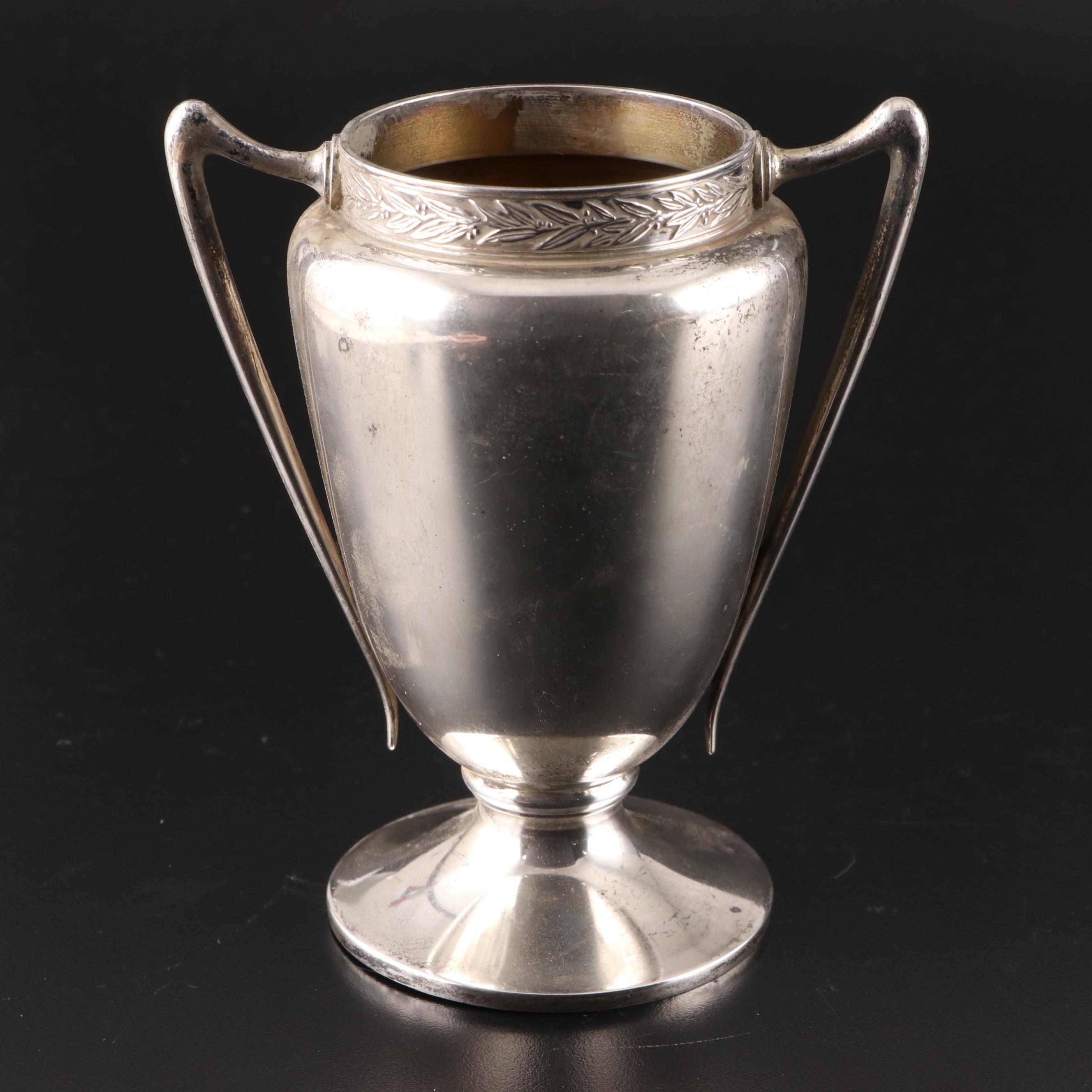 Gorham Sterling Silver Amphora Urn Vase, 1931