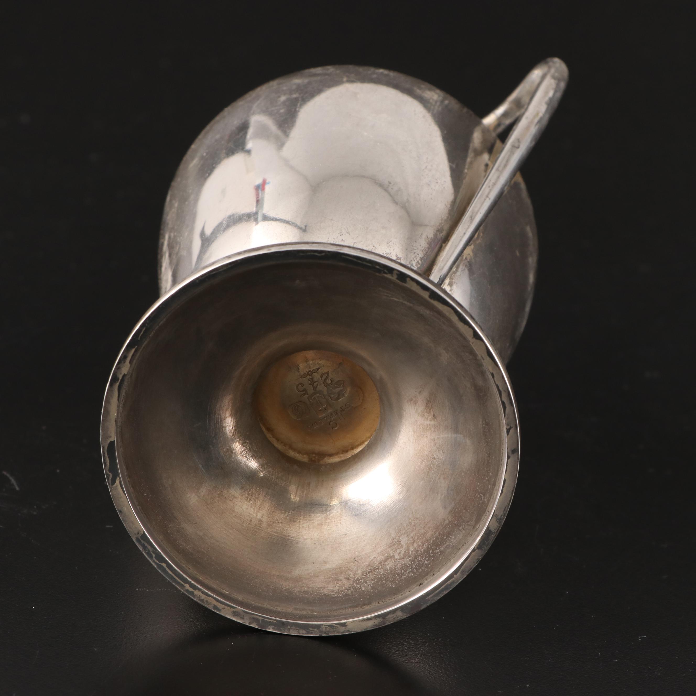 Gorham Sterling Silver Amphora Urn Vase, 1931