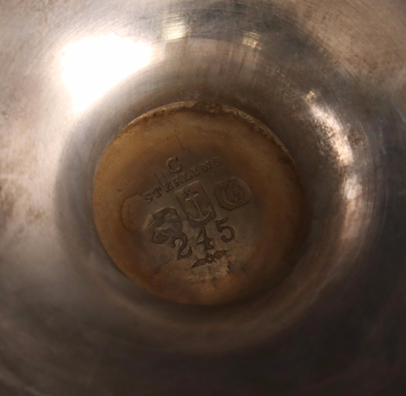 Gorham Sterling Silver Amphora Urn Vase, 1931