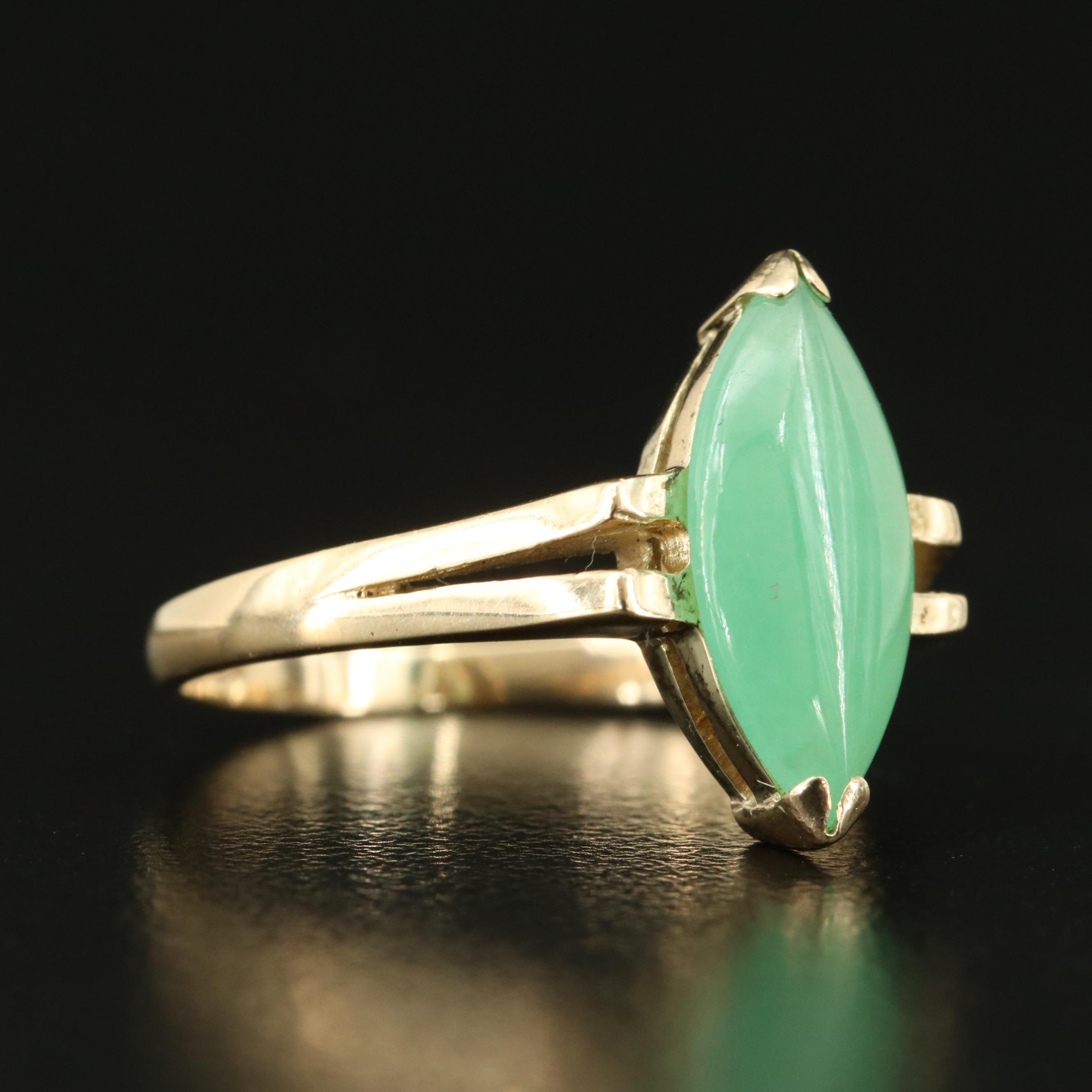 S.J. Lau Jewellery Co. Ltd. 14K Jadiete Ring