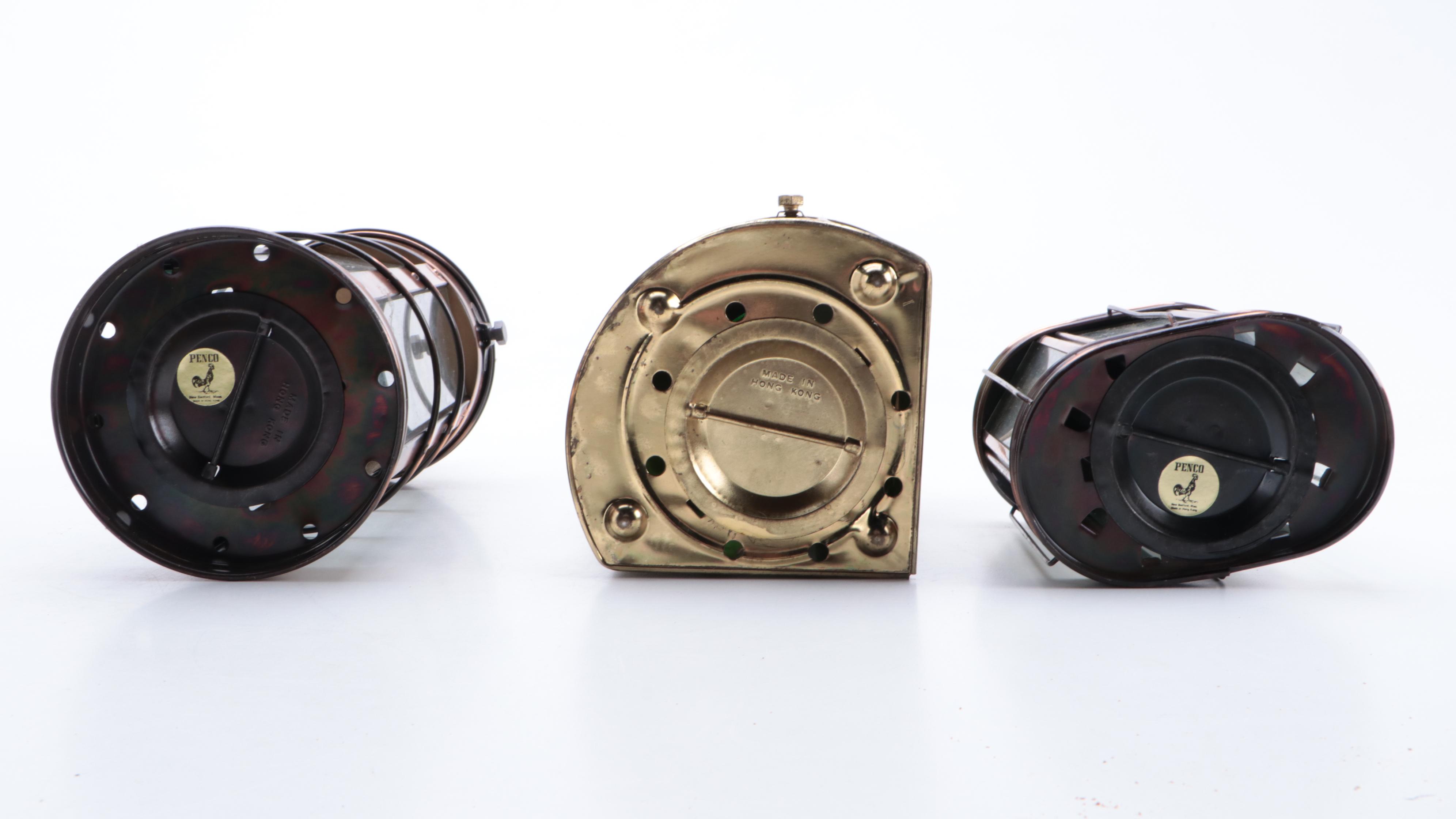 Penco, Other Railroad Signal and Cabin Reproduction Oil Lamps, Late 20th C