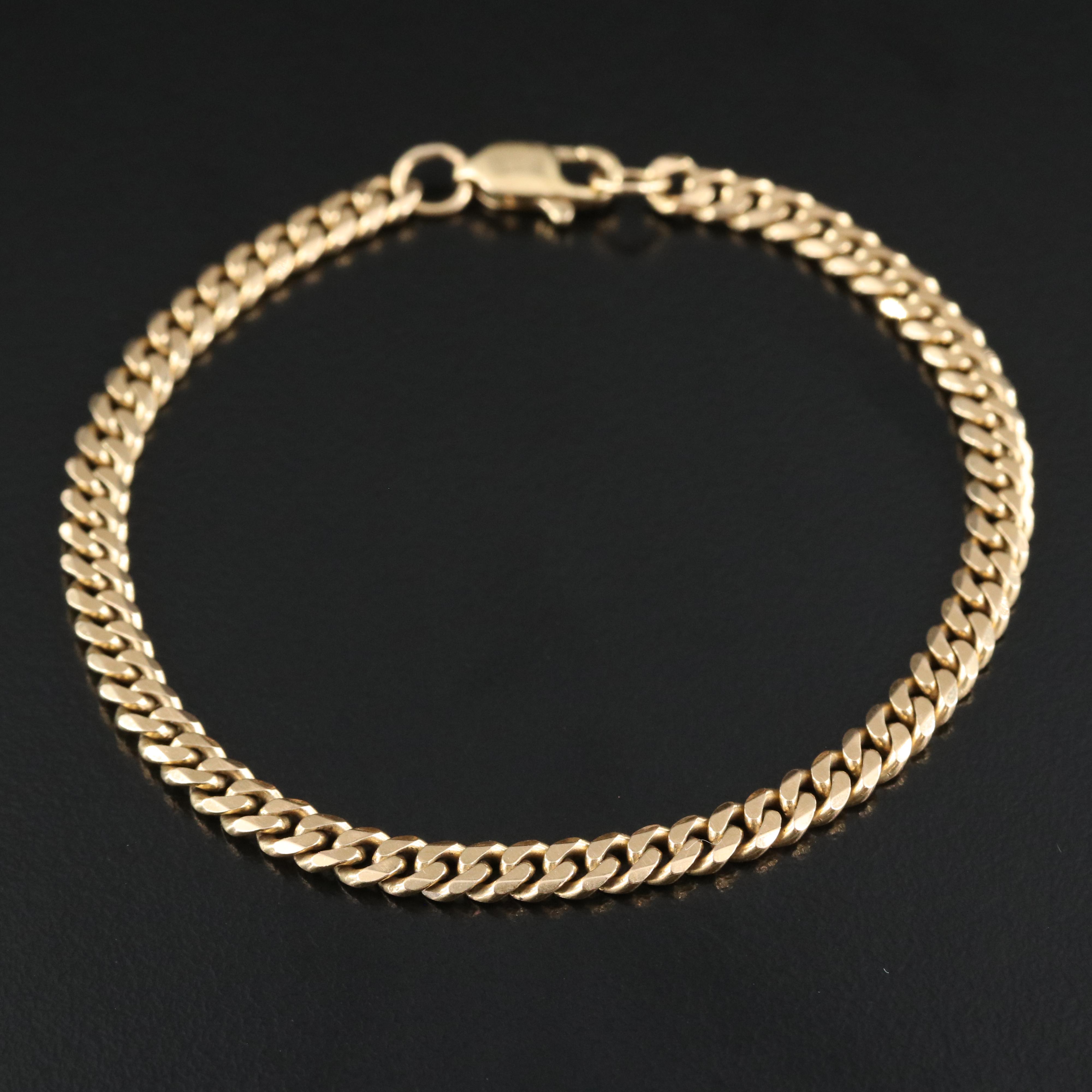 18K Curb Link Bracelet