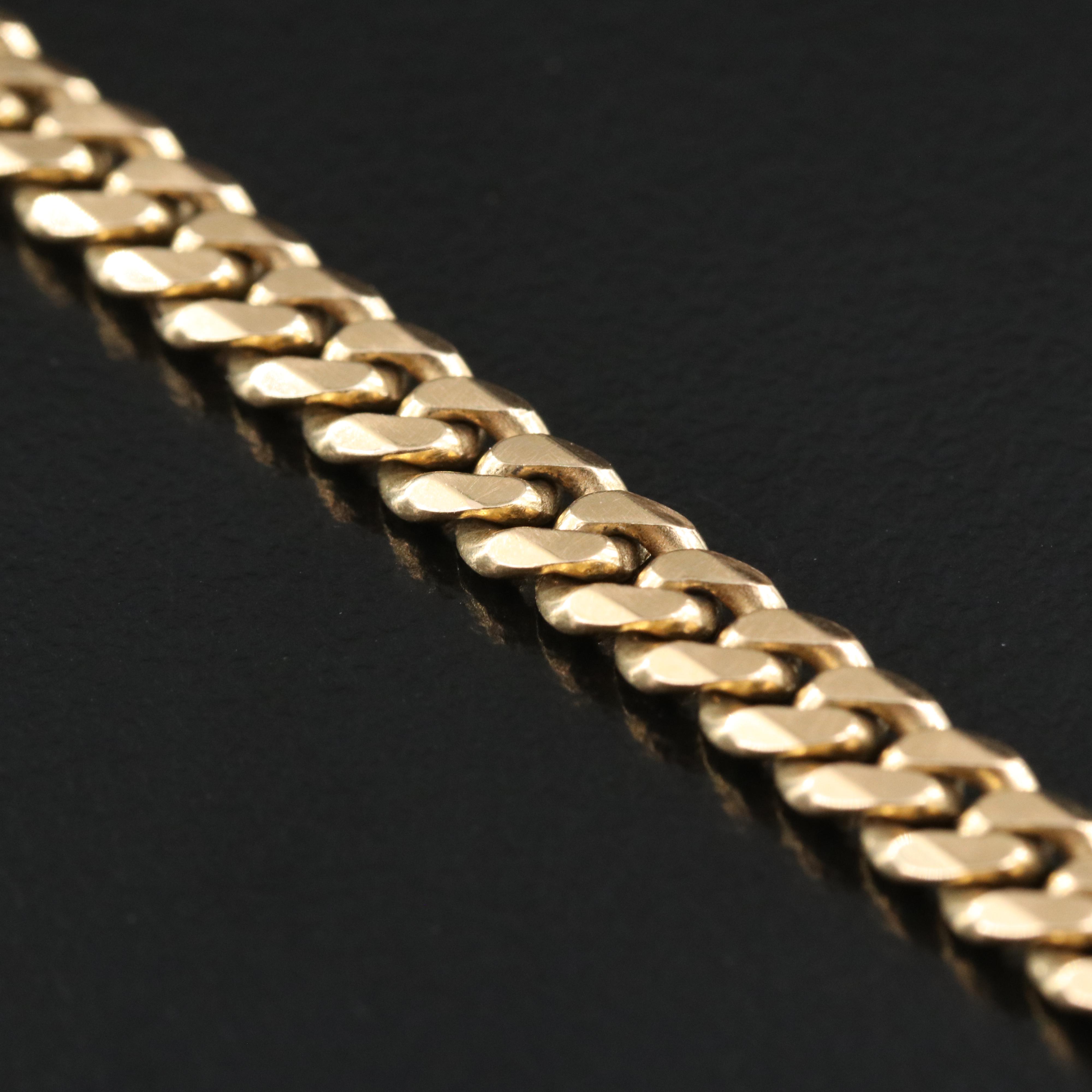 18K Curb Link Bracelet