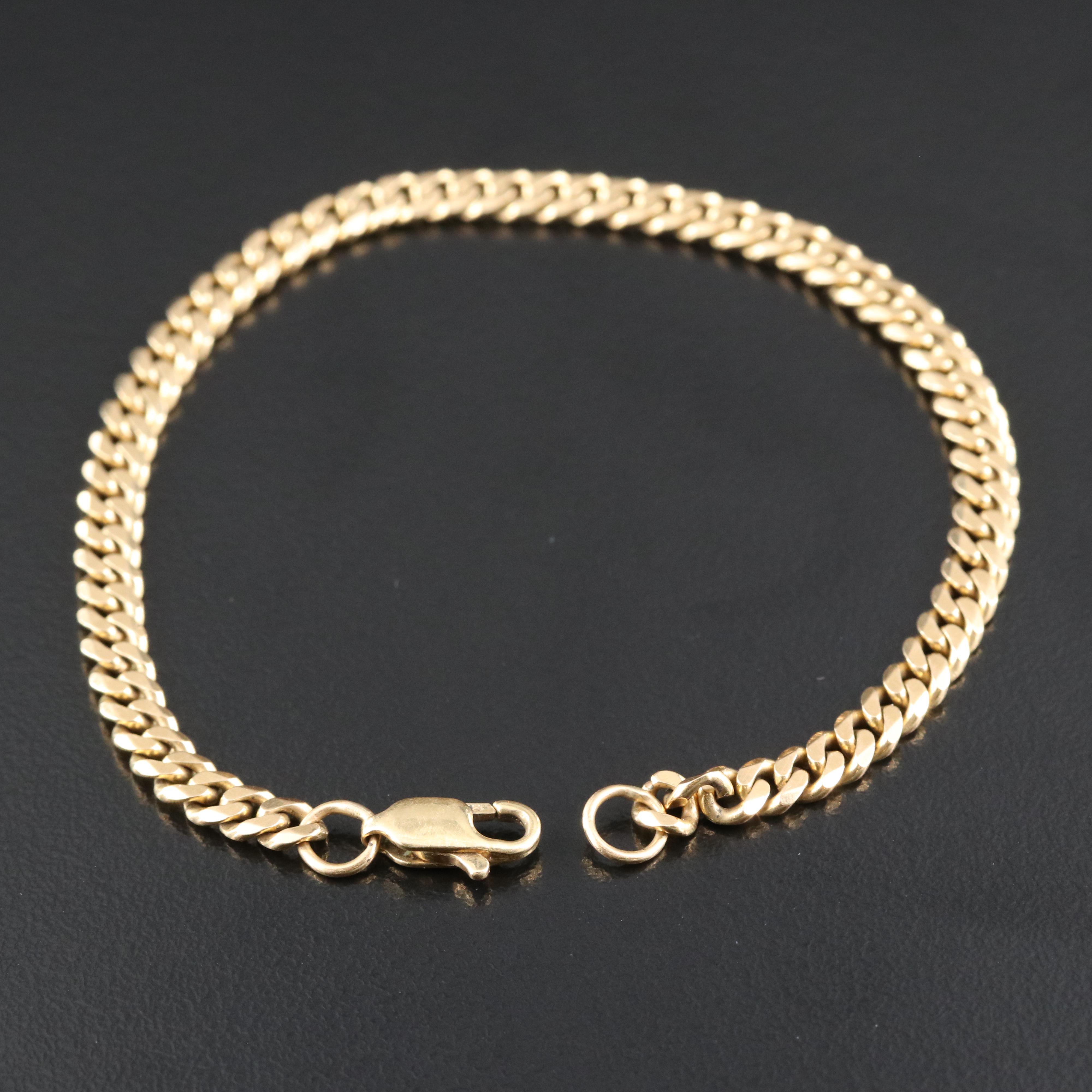 18K Curb Link Bracelet