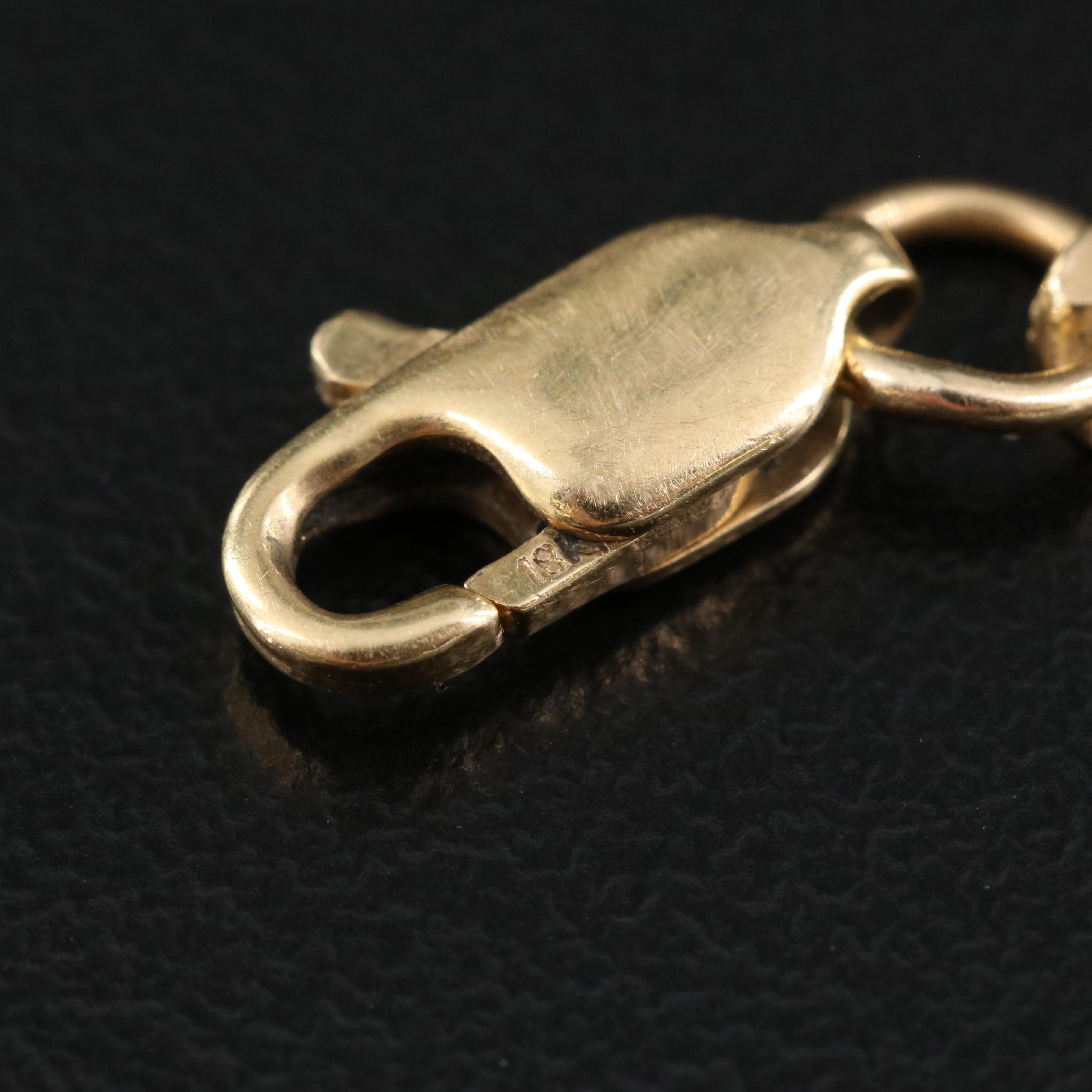 18K Curb Link Bracelet