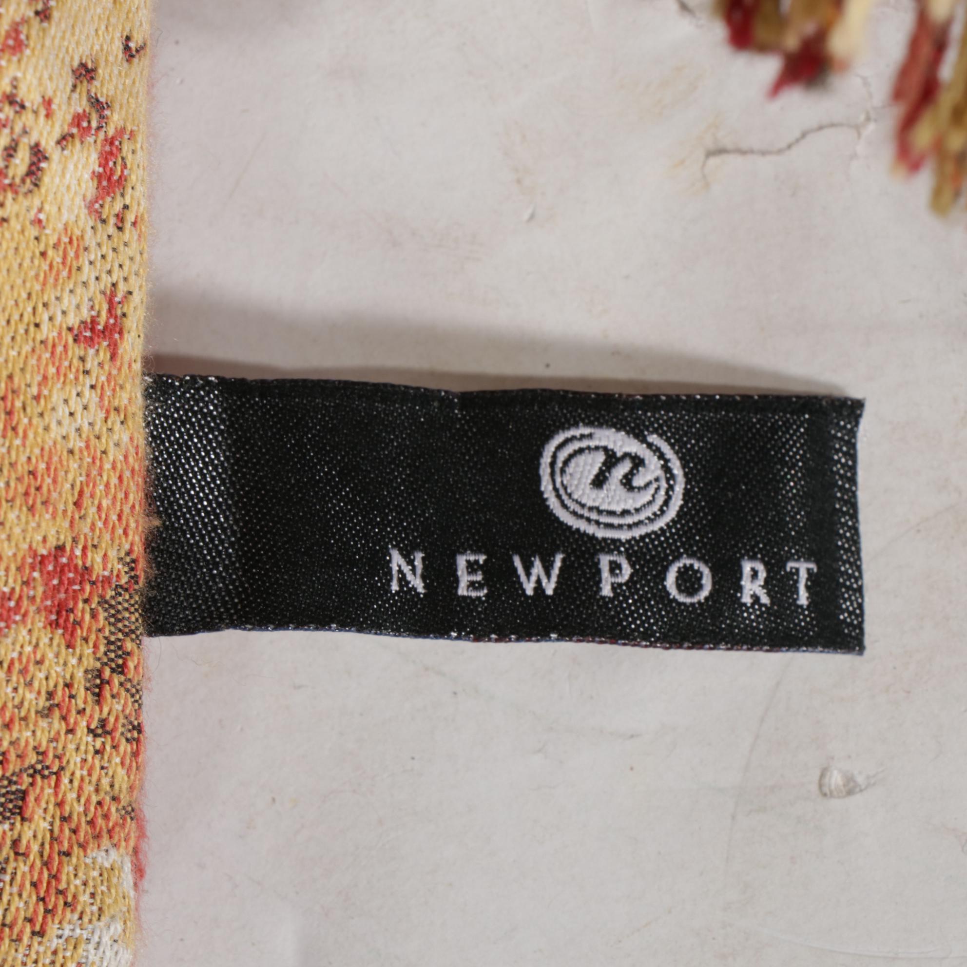 Two Newport Down-Filled Pillows with Six Other Throw Pillows
