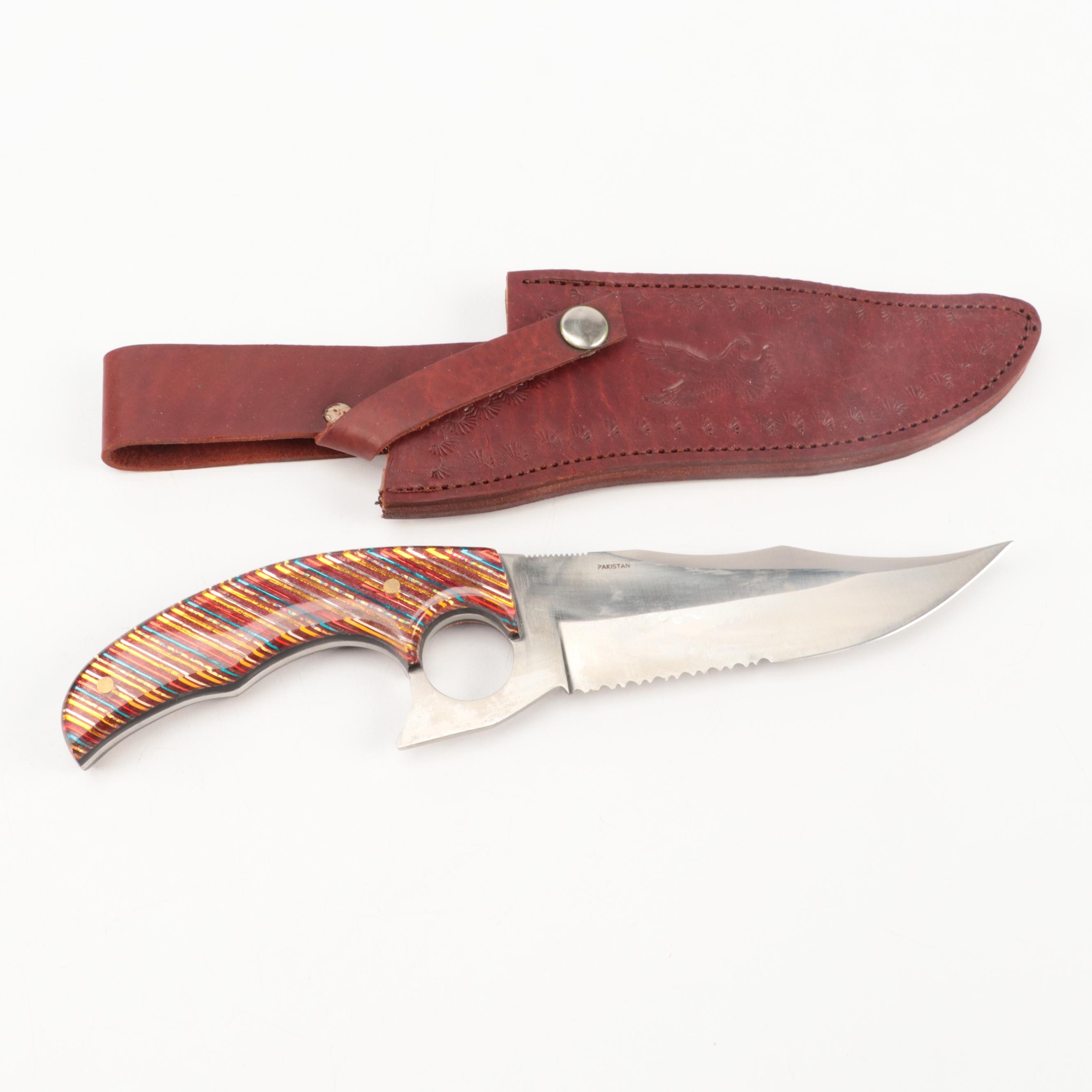 Chipaway Cutlery and Timber Wolf Fixed Blade Knives with Scabbards