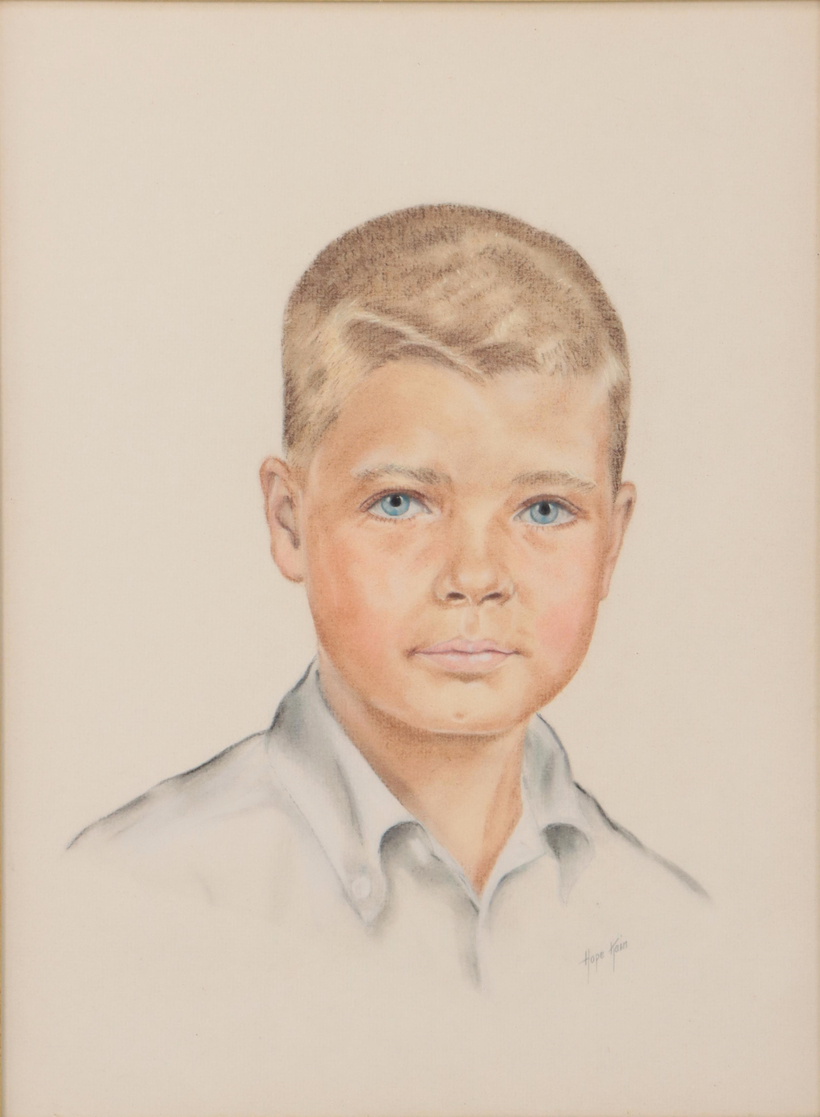 Hope Kain Pastel Drawings of Young Boys