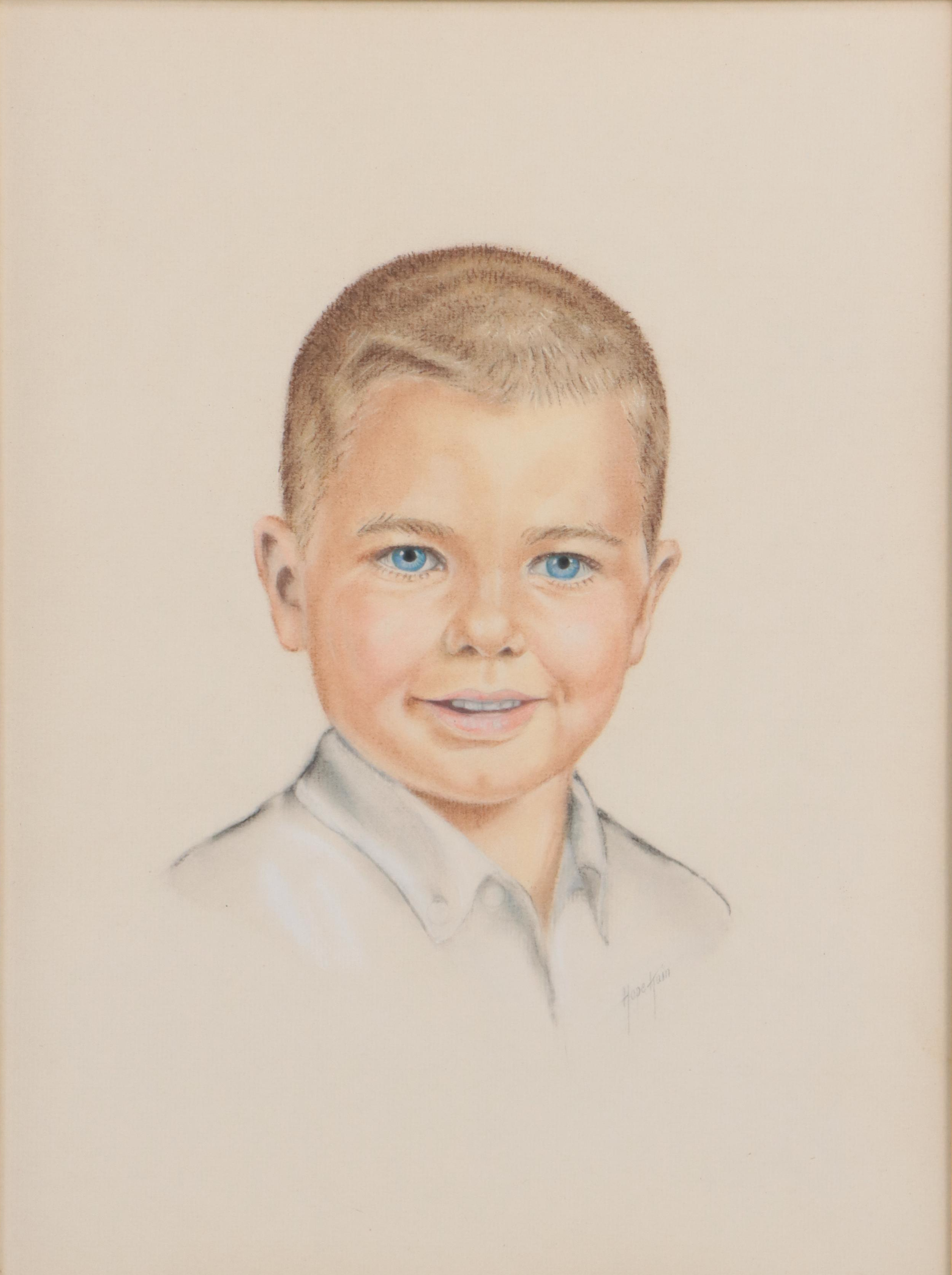 Hope Kain Pastel Drawings of Young Boys