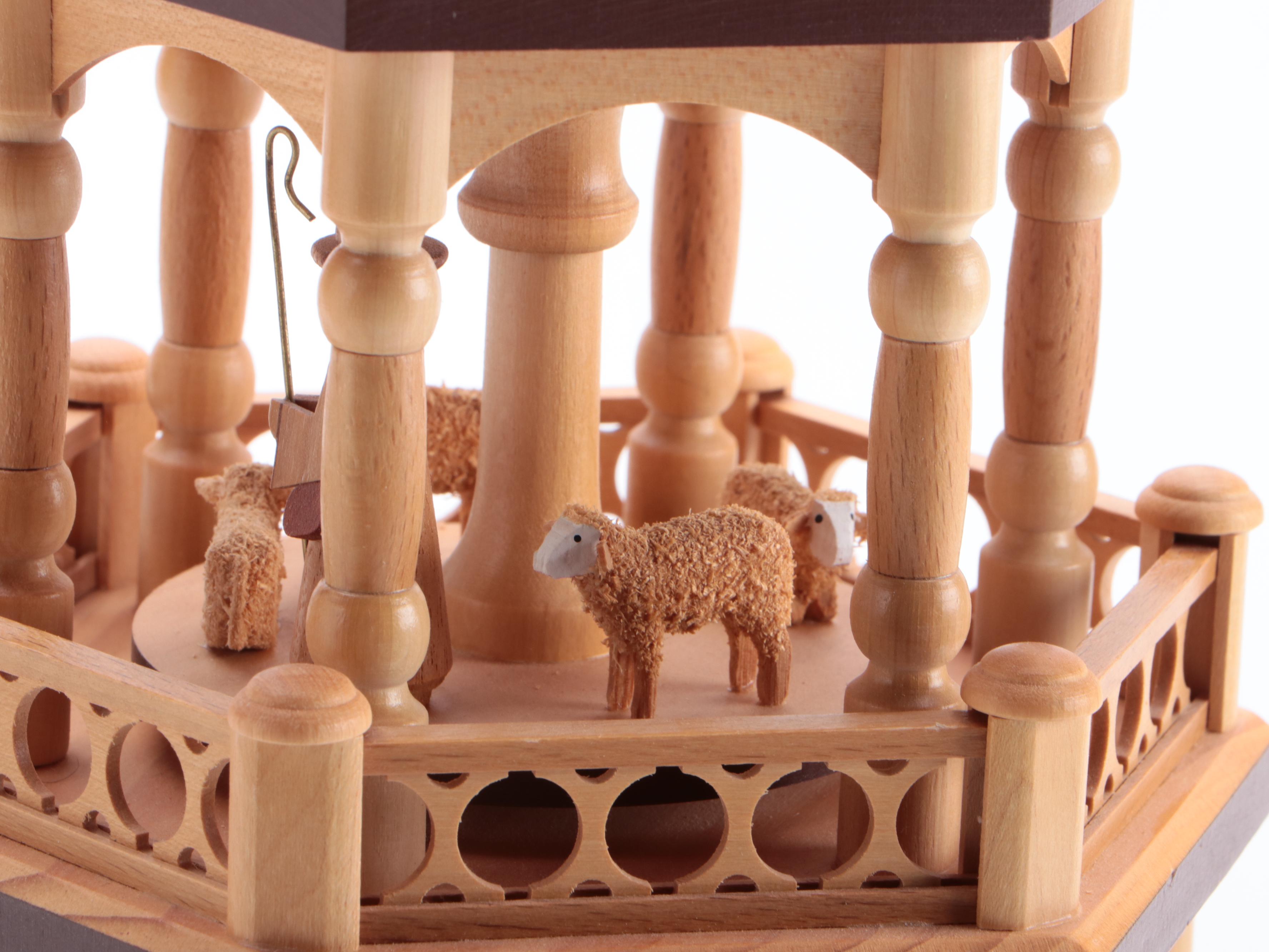 German Muller Seiffener Wooden Tiered Christmas Nativity Pyramid