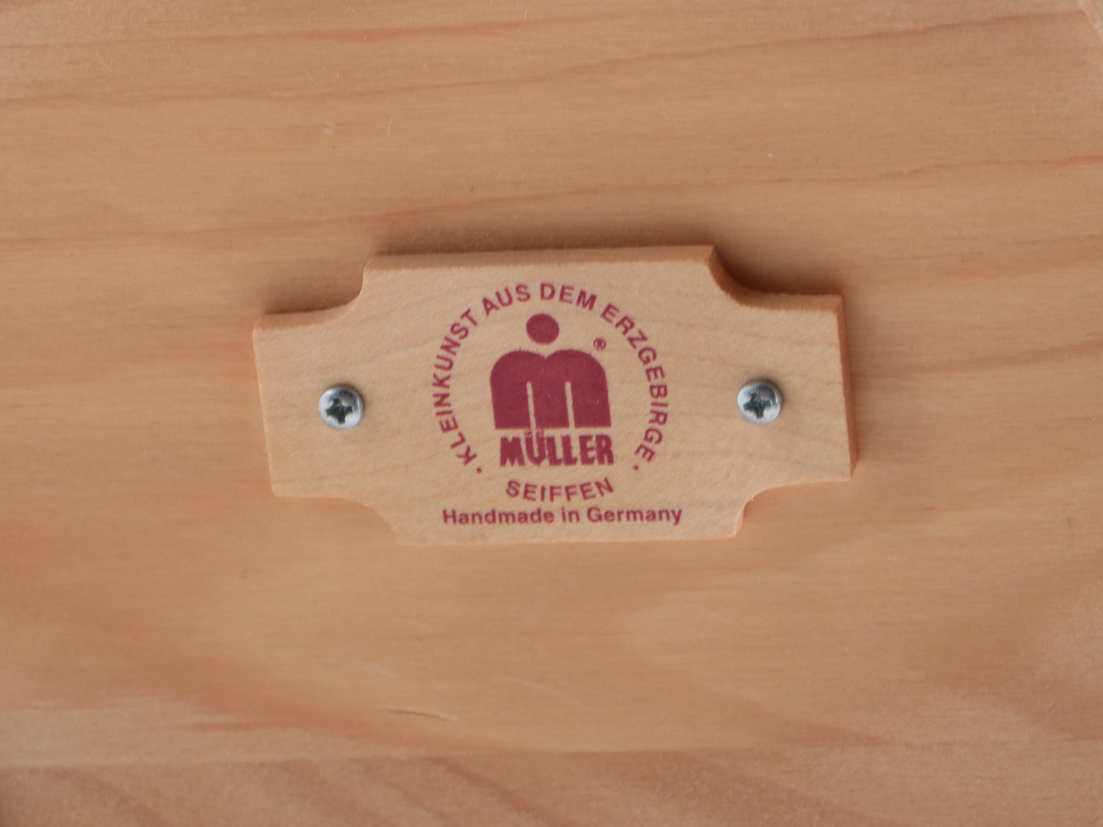 German Muller Seiffener Wooden Tiered Christmas Nativity Pyramid