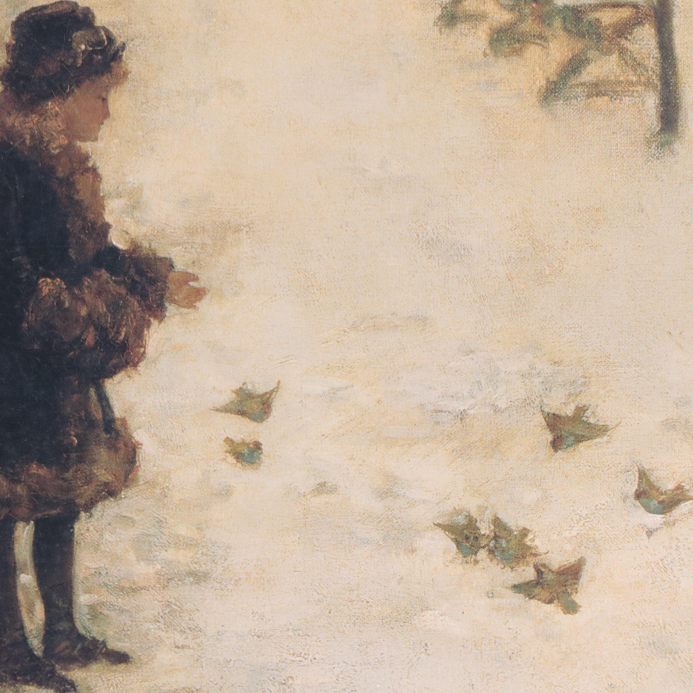 Offset Lithograph After Childe Hassam "Boston Common at Twilight"