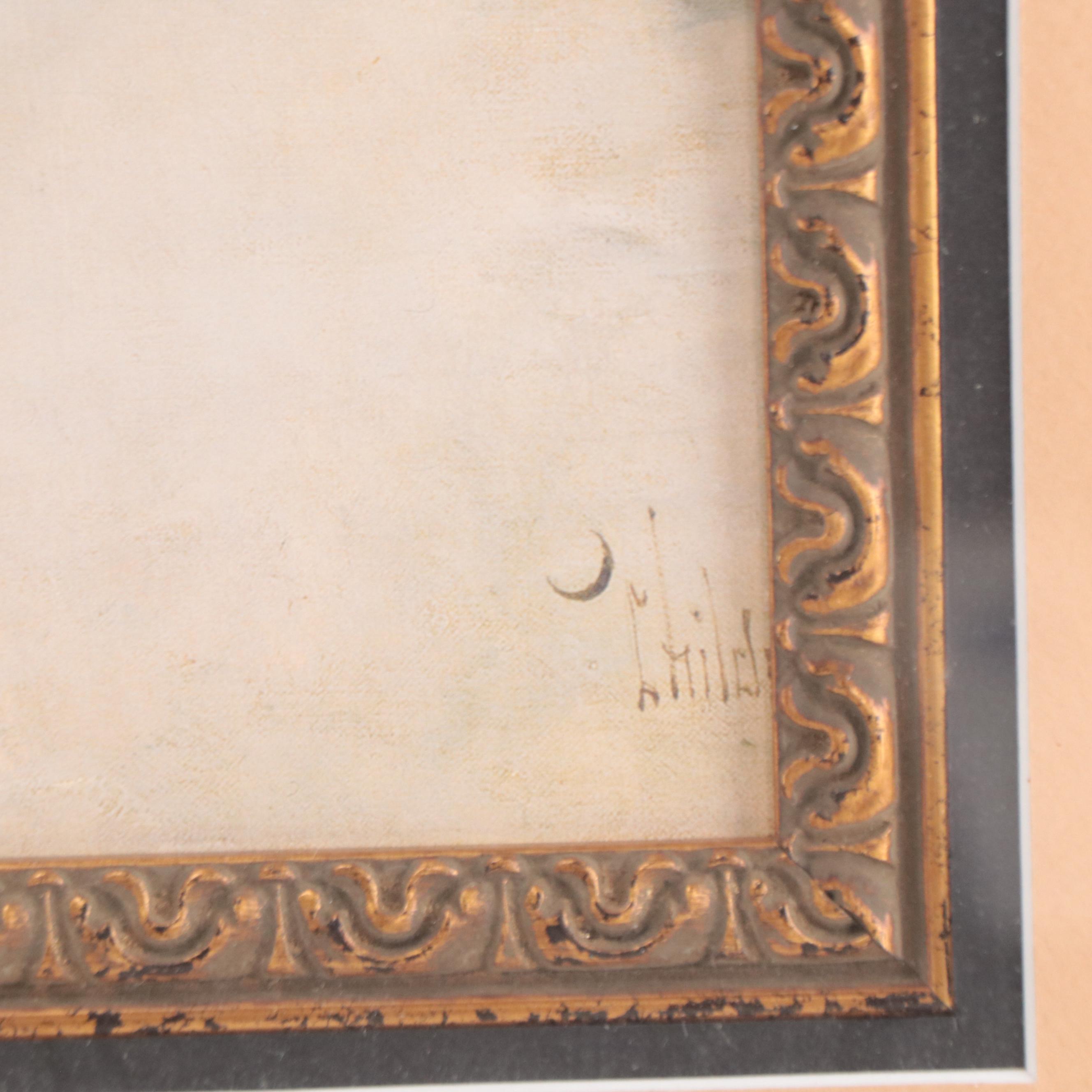 Offset Lithograph After Childe Hassam "Boston Common at Twilight"