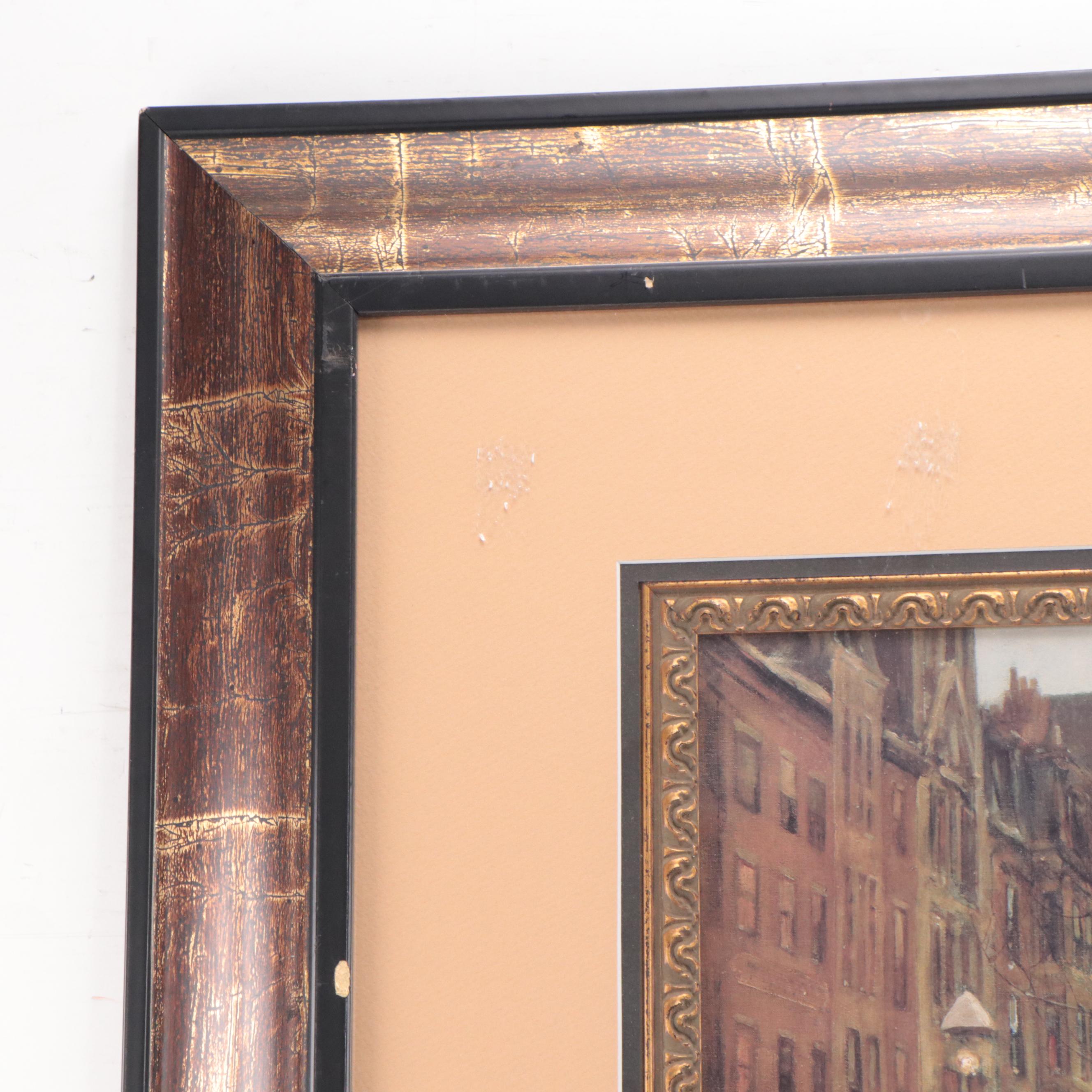 Offset Lithograph After Childe Hassam "Boston Common at Twilight"