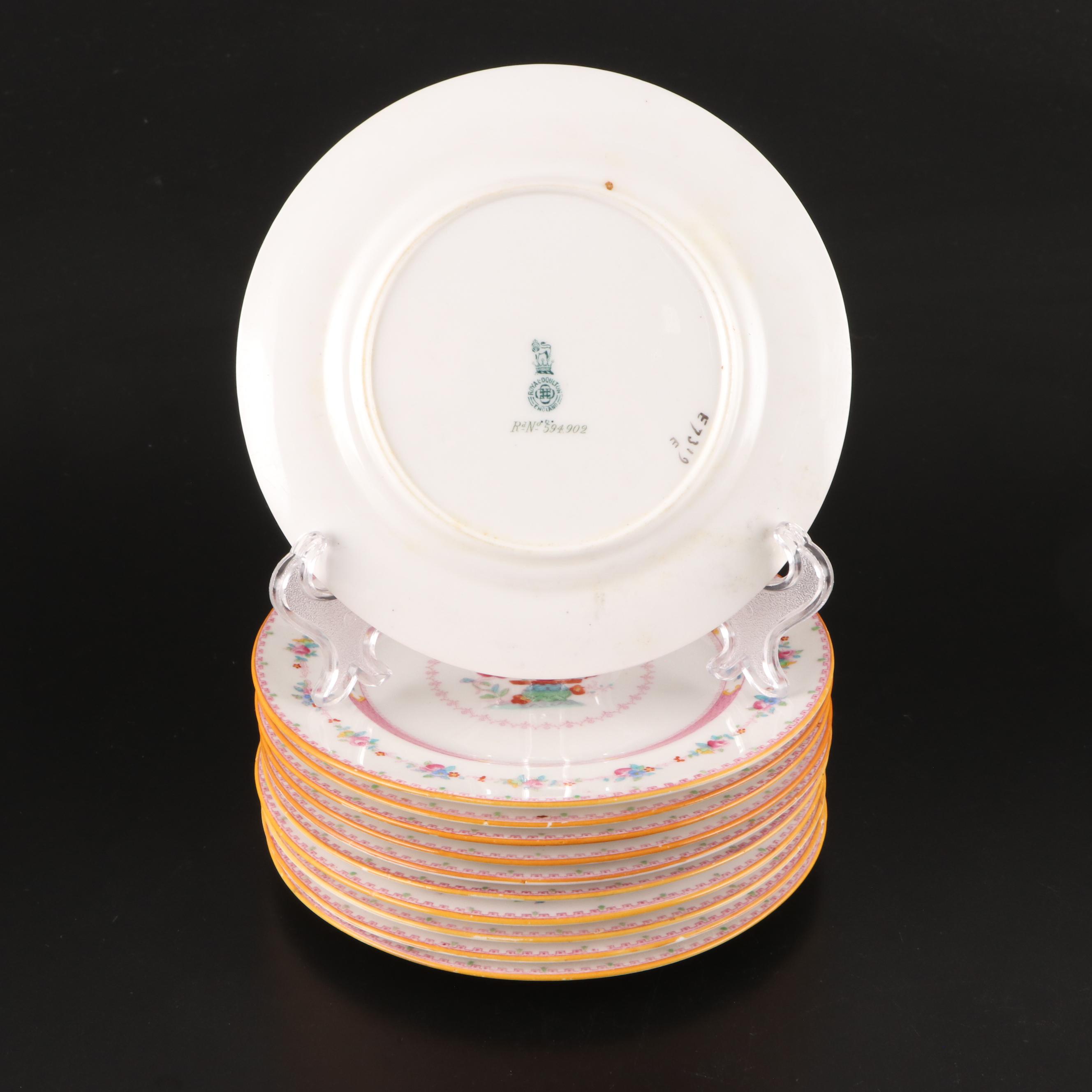 Royal Doulton "The Belgrade" Bone China Dinnerware, Early to Mid-20th Century