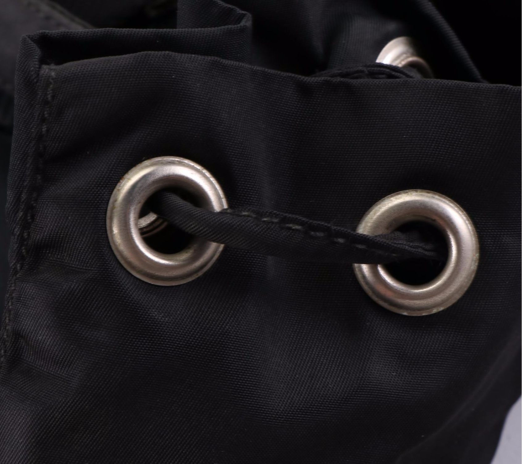 Prada Backpack in Black Nylon with Leather Trim