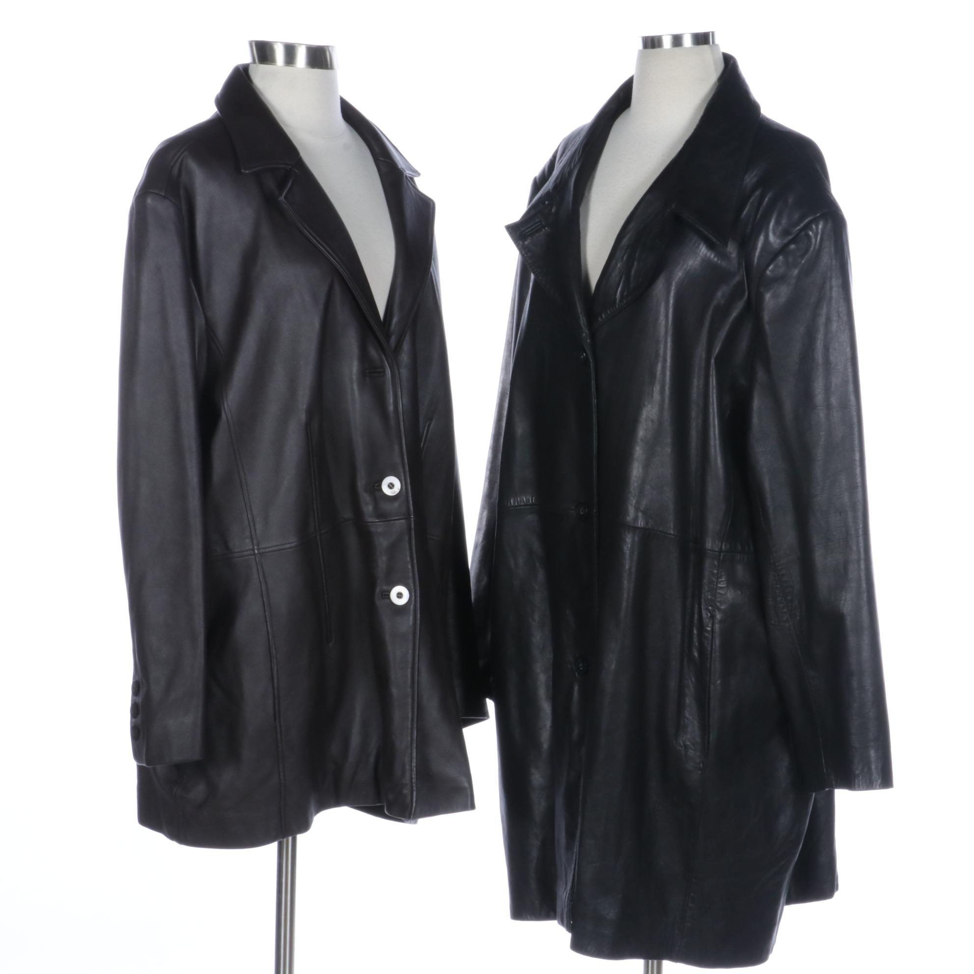 Alfani Woman and Worthington Leather Coats