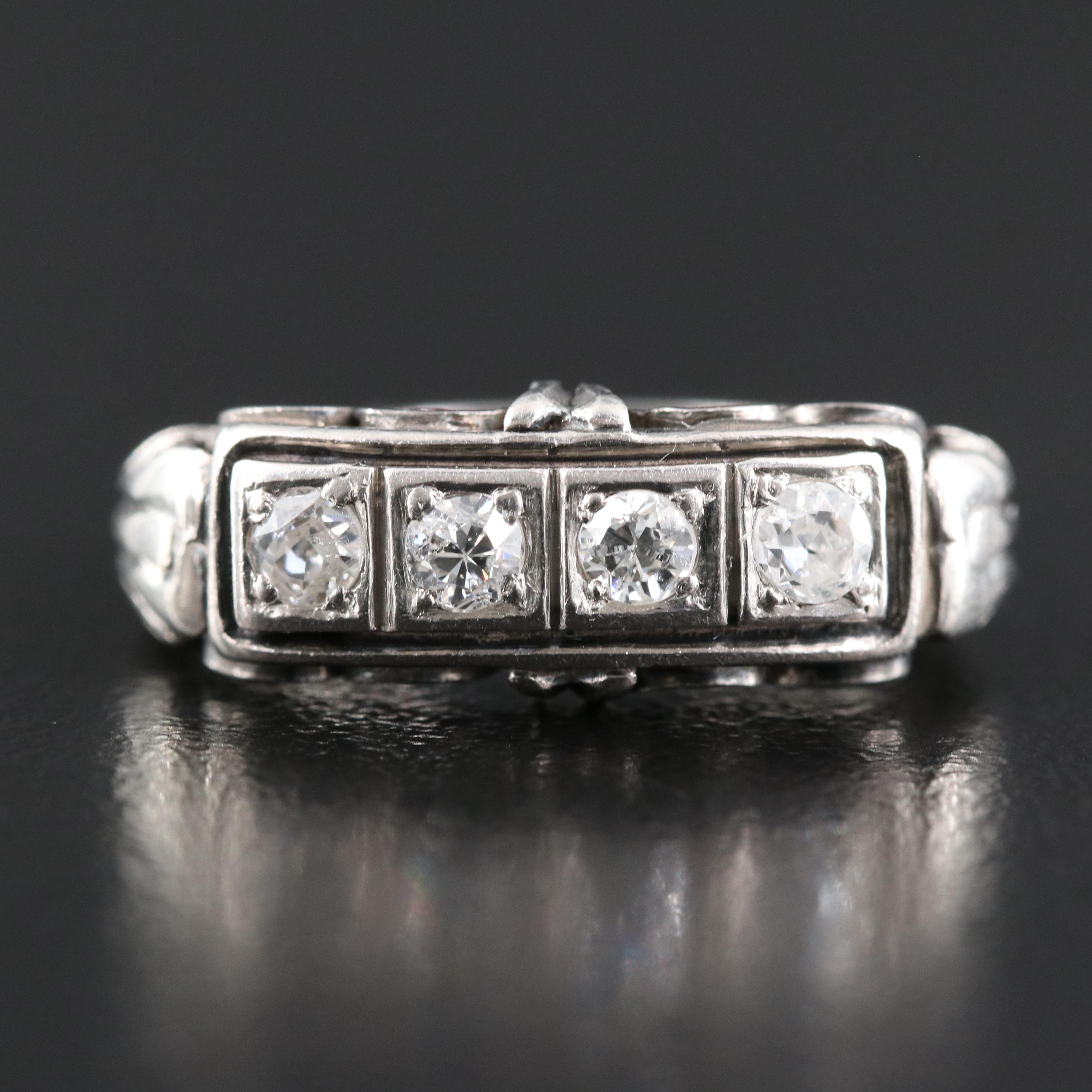 Palladium Diamond Ring