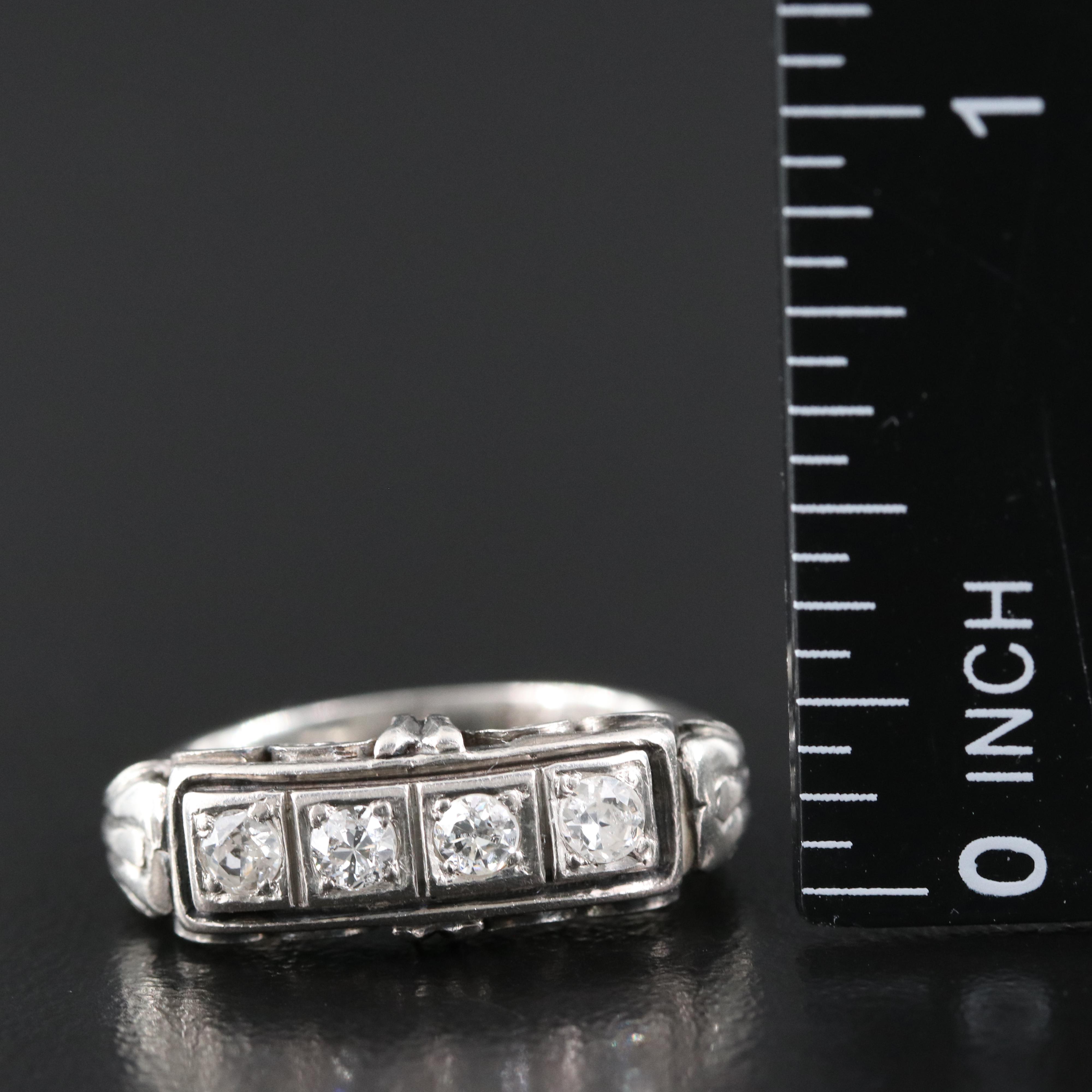 Palladium Diamond Ring