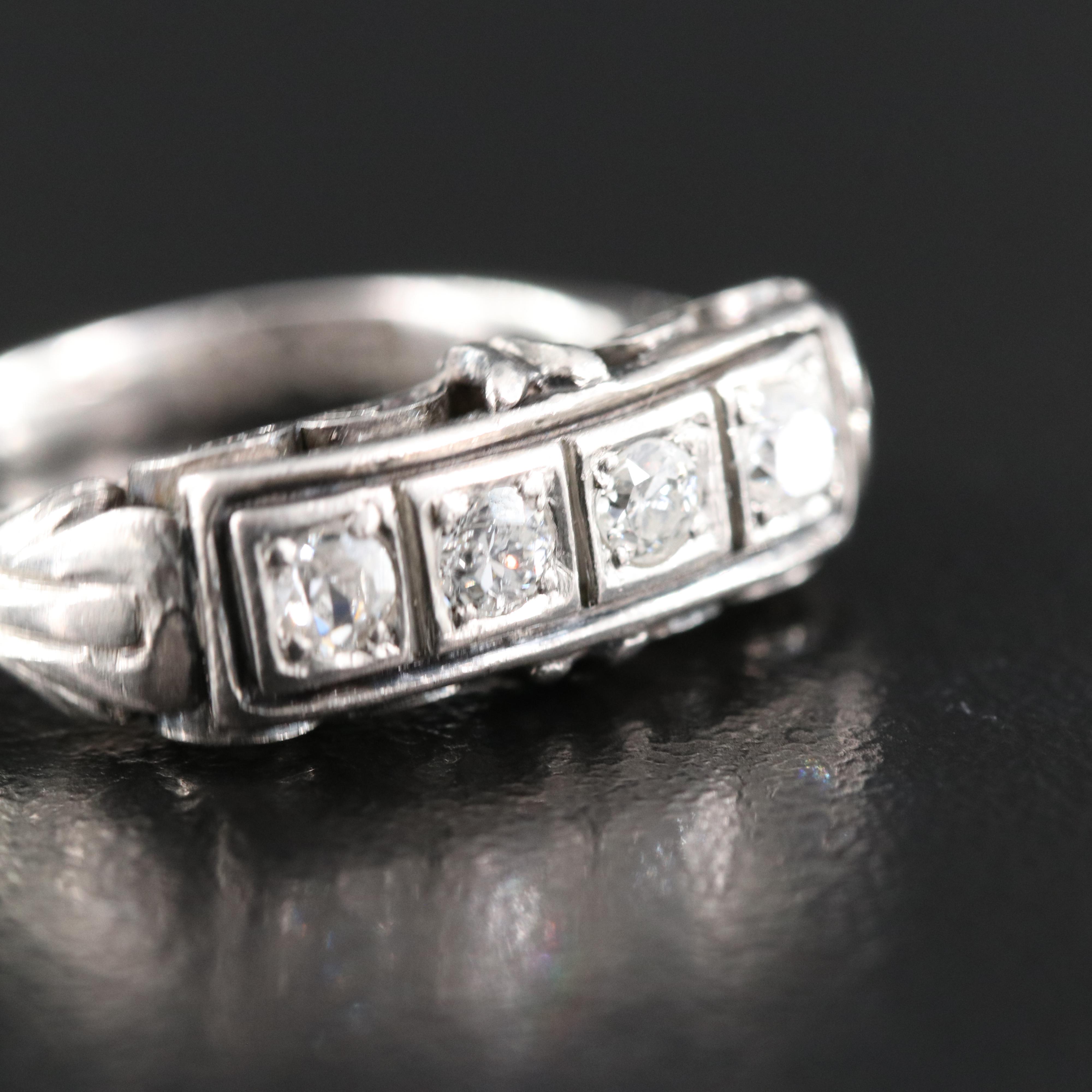 Palladium Diamond Ring