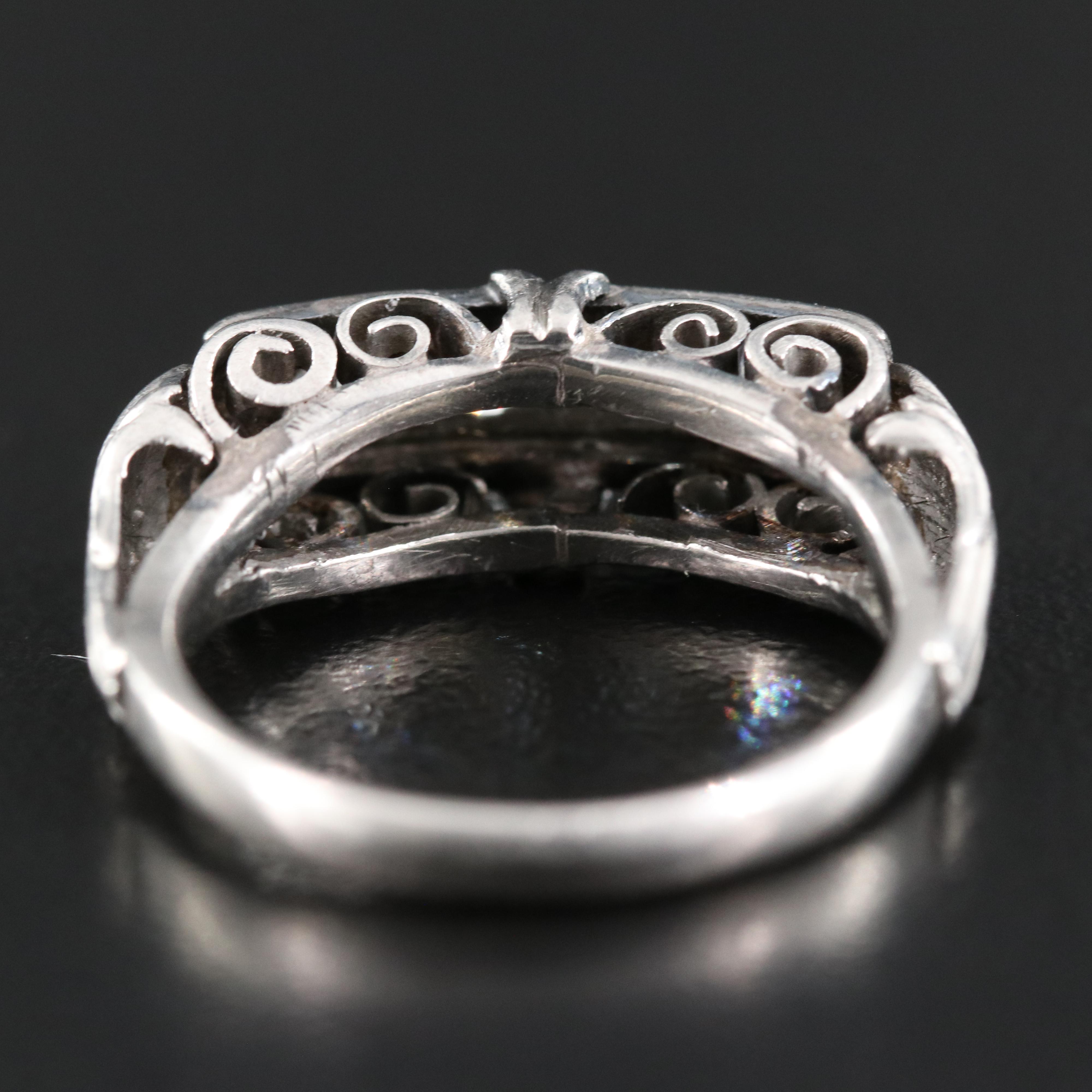 Palladium Diamond Ring