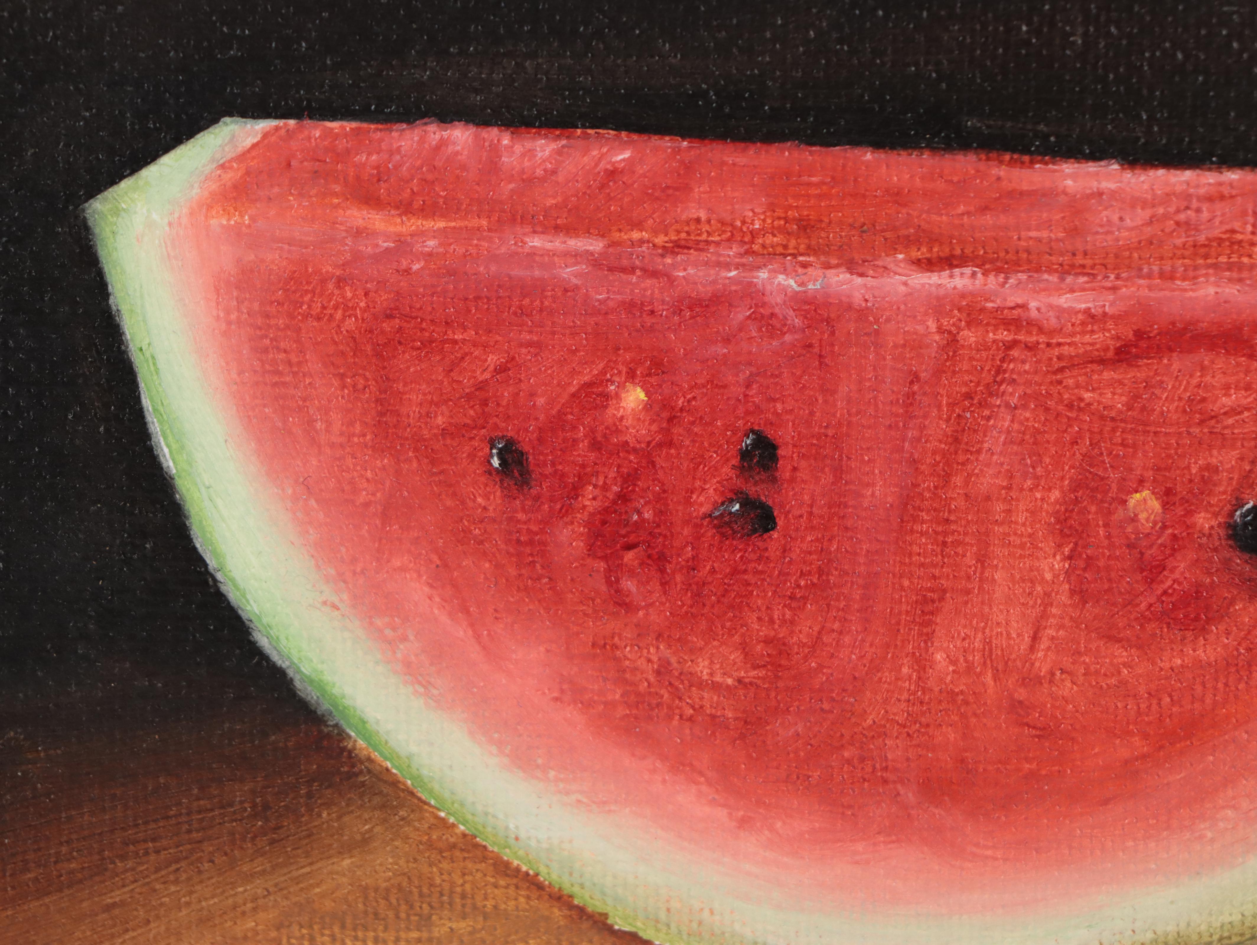 Houra H. Alghizzi Oil Painting "Watermelon," 2023