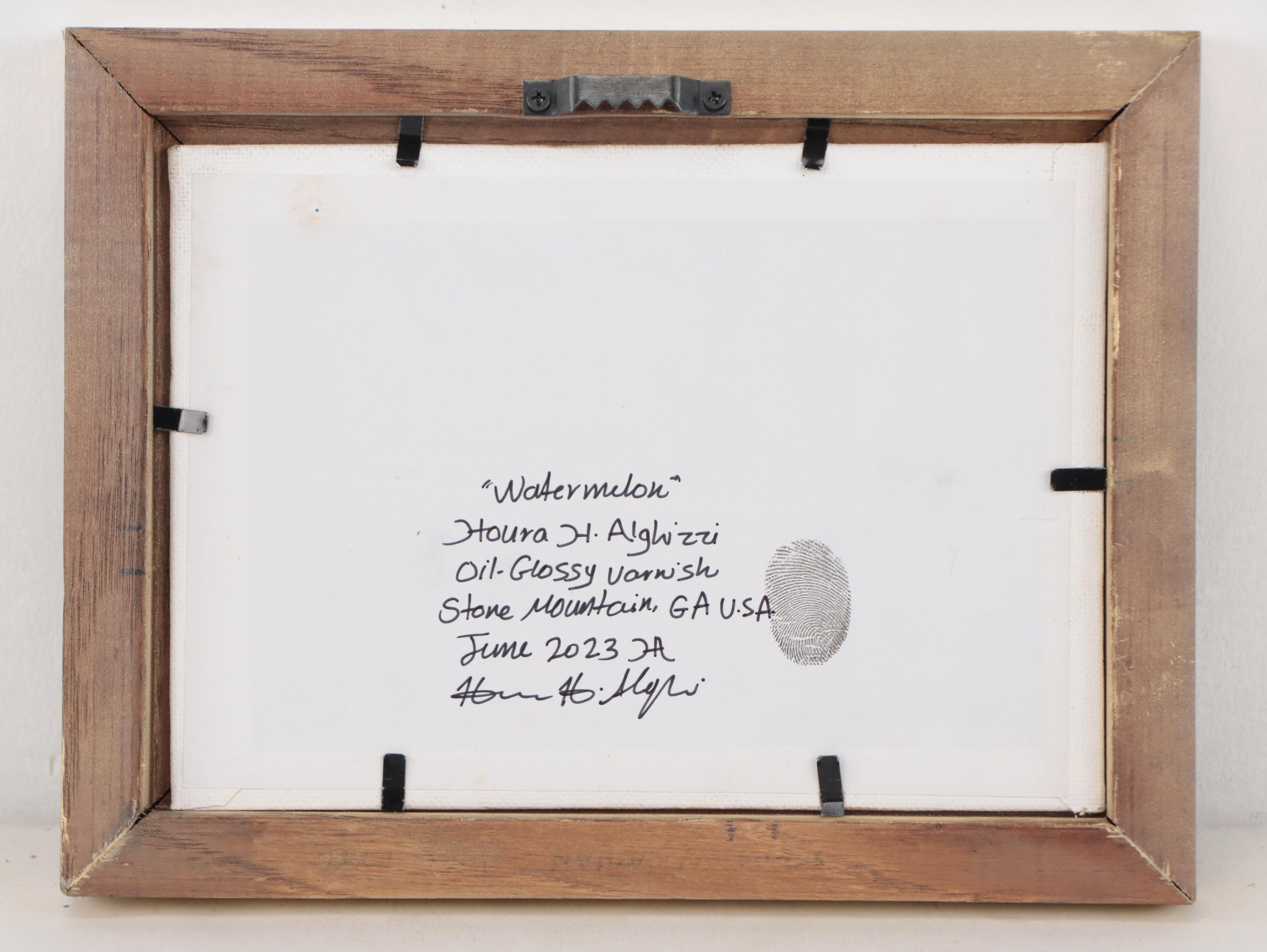 Houra H. Alghizzi Oil Painting "Watermelon," 2023