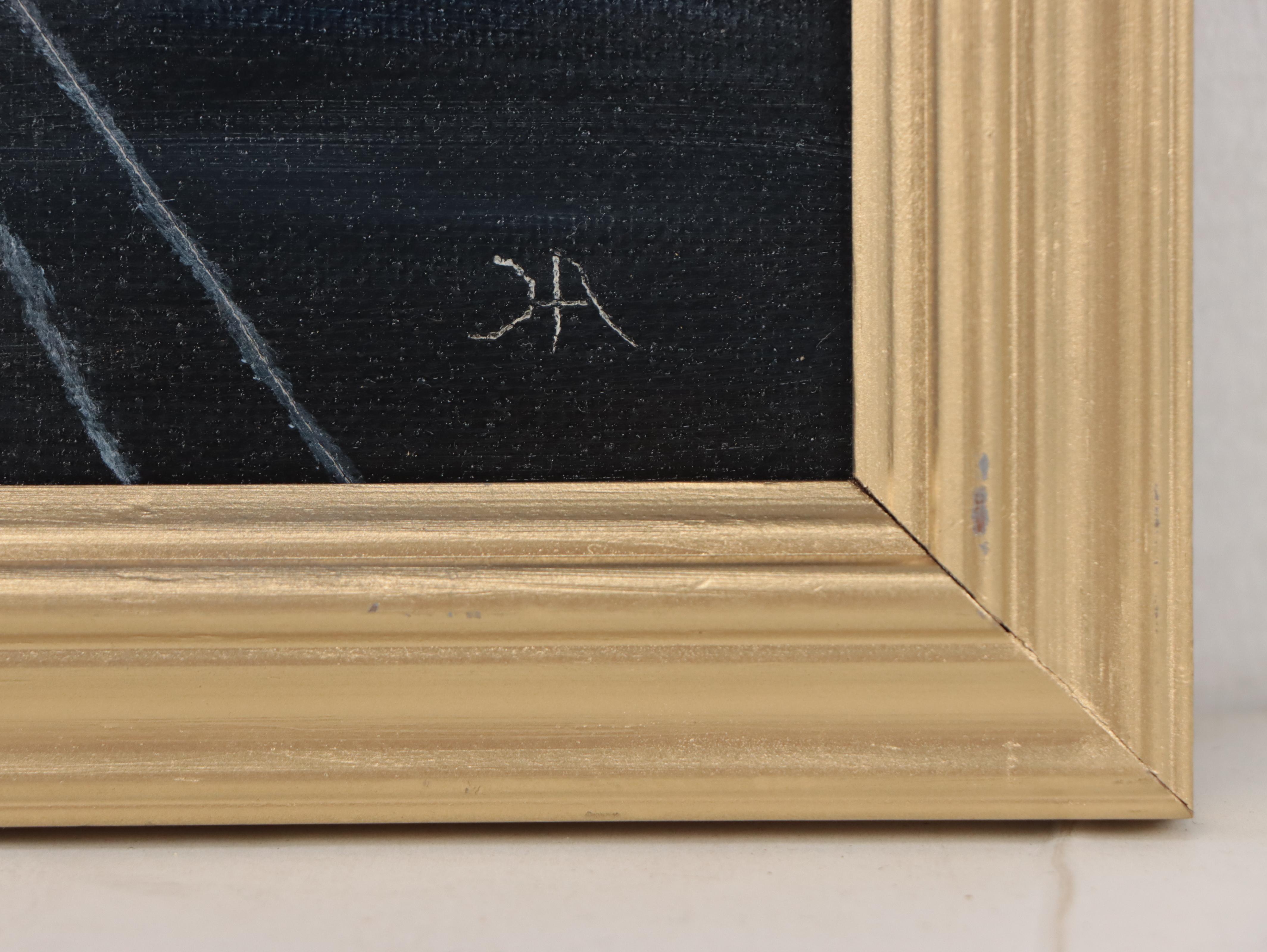 Houra H. Alghizzi Oil Painting "Red Boat," 2023