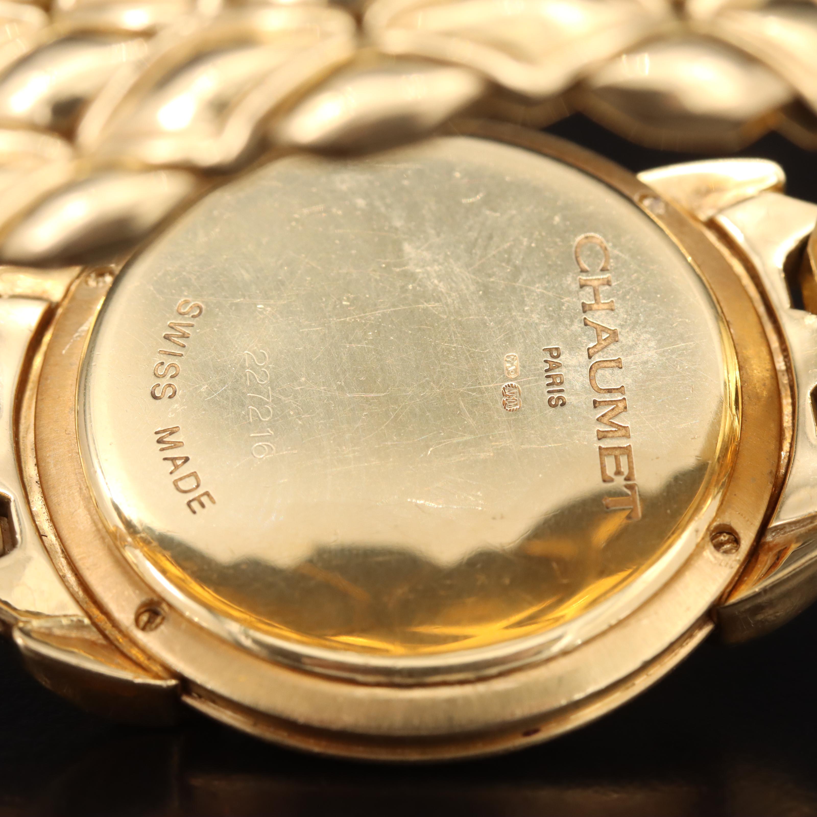 18K Chaumet Paris Elysees Diamond Dial Watch