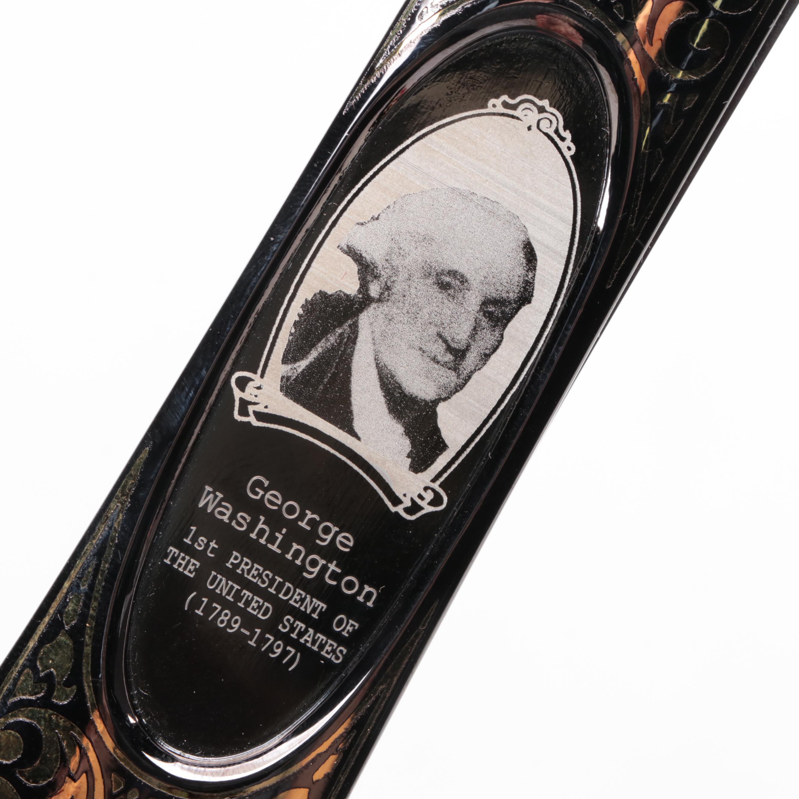 Gigand George Washington, Abraham Lincoln and Other Folding Knife