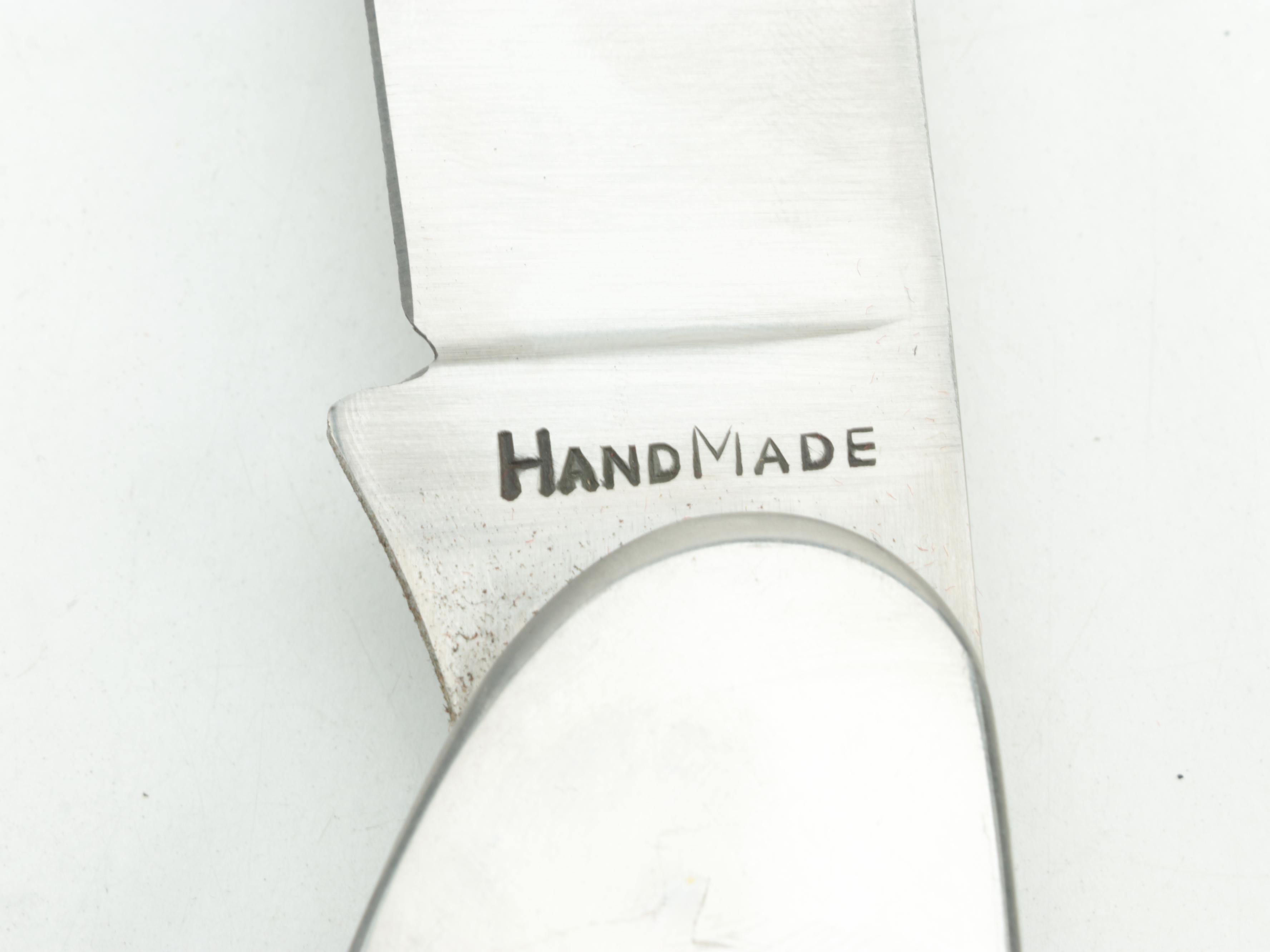 White Tail Cutlery Wooden Handled and Stainless Steel Large Folding Knife