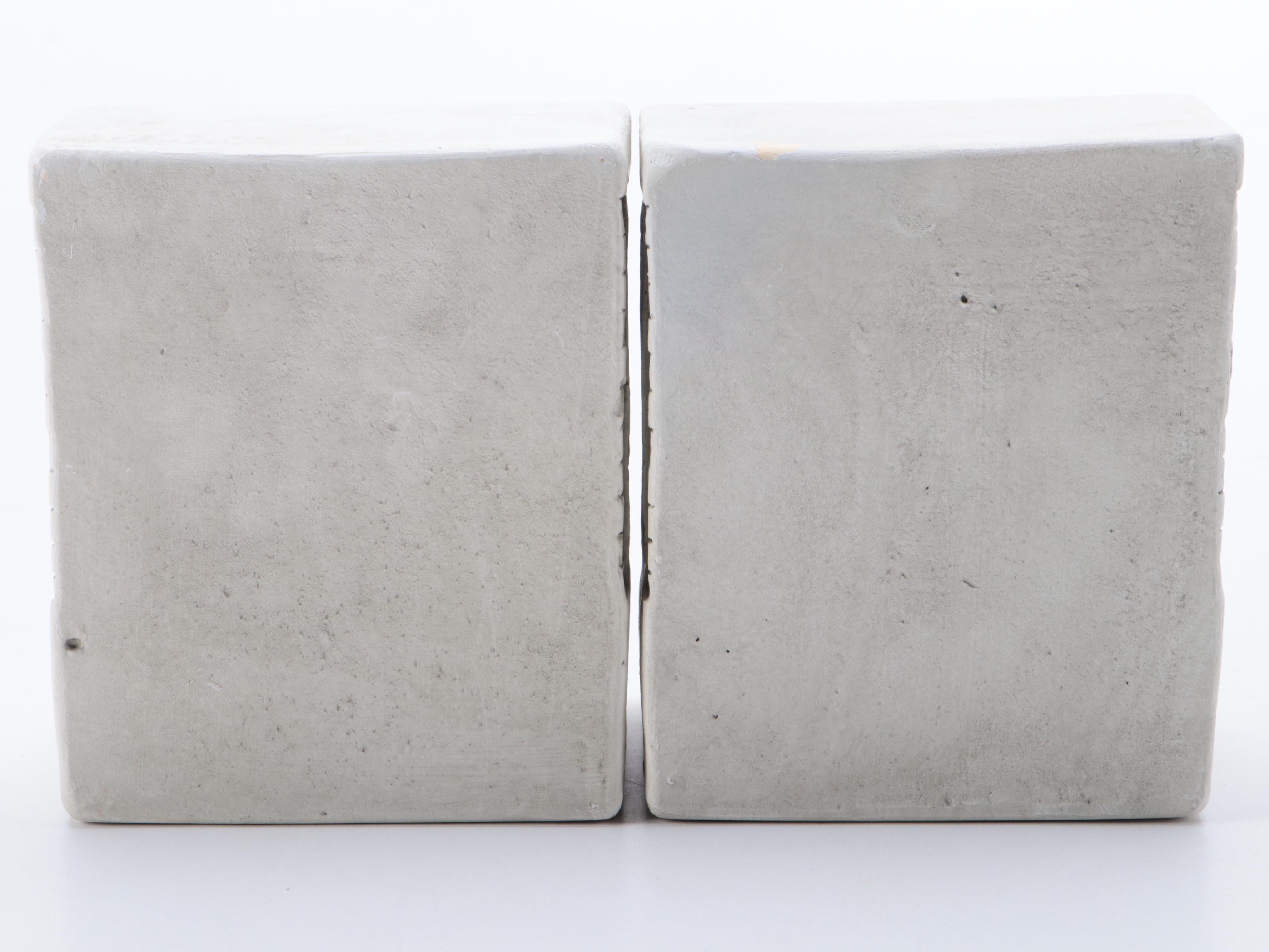 Forde Crafts Ltd. Irish Cast Stone Bookends and Other Gargoyle Face Bookends