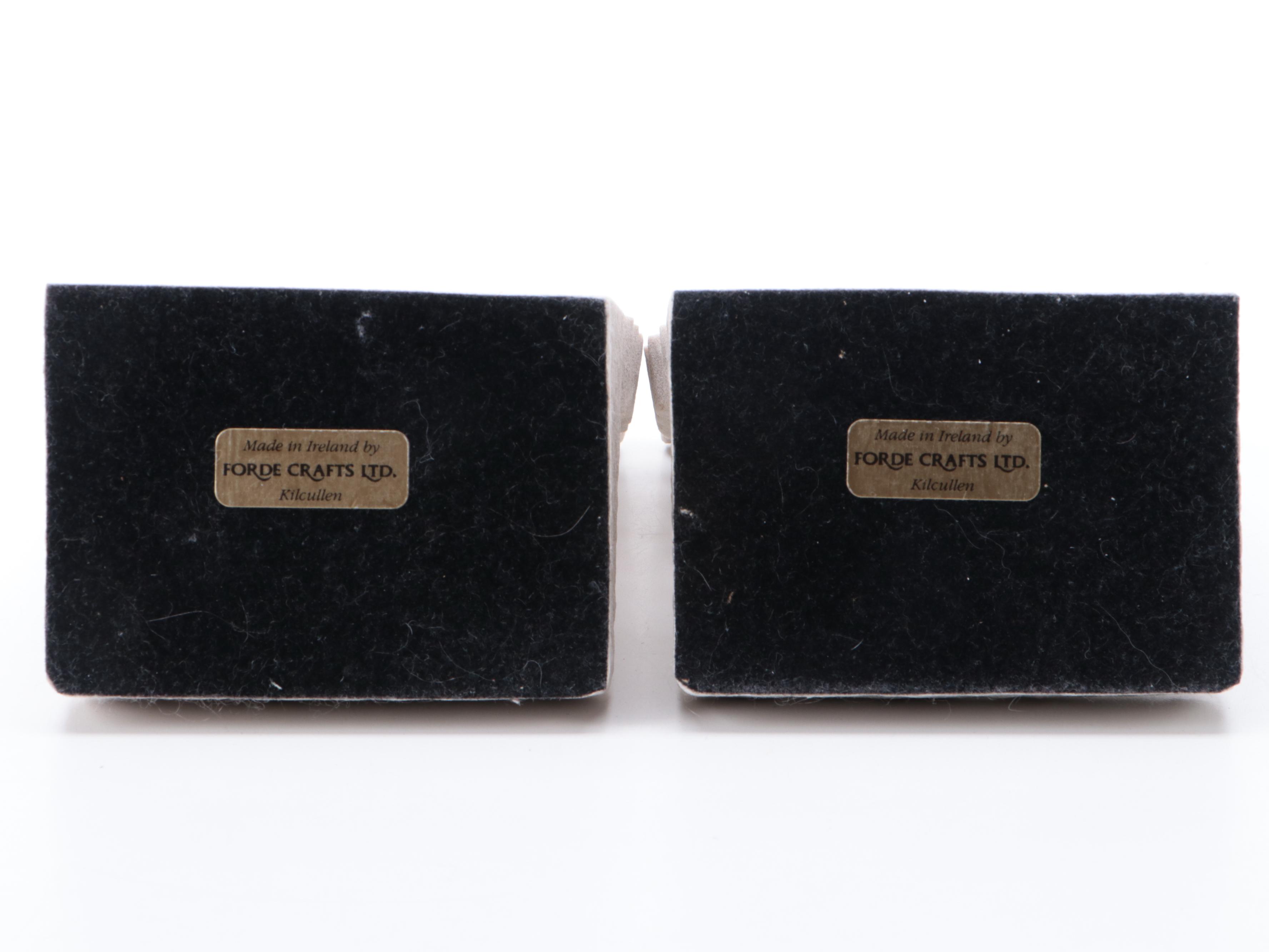 Forde Crafts Ltd. Irish Cast Stone Bookends and Other Gargoyle Face Bookends